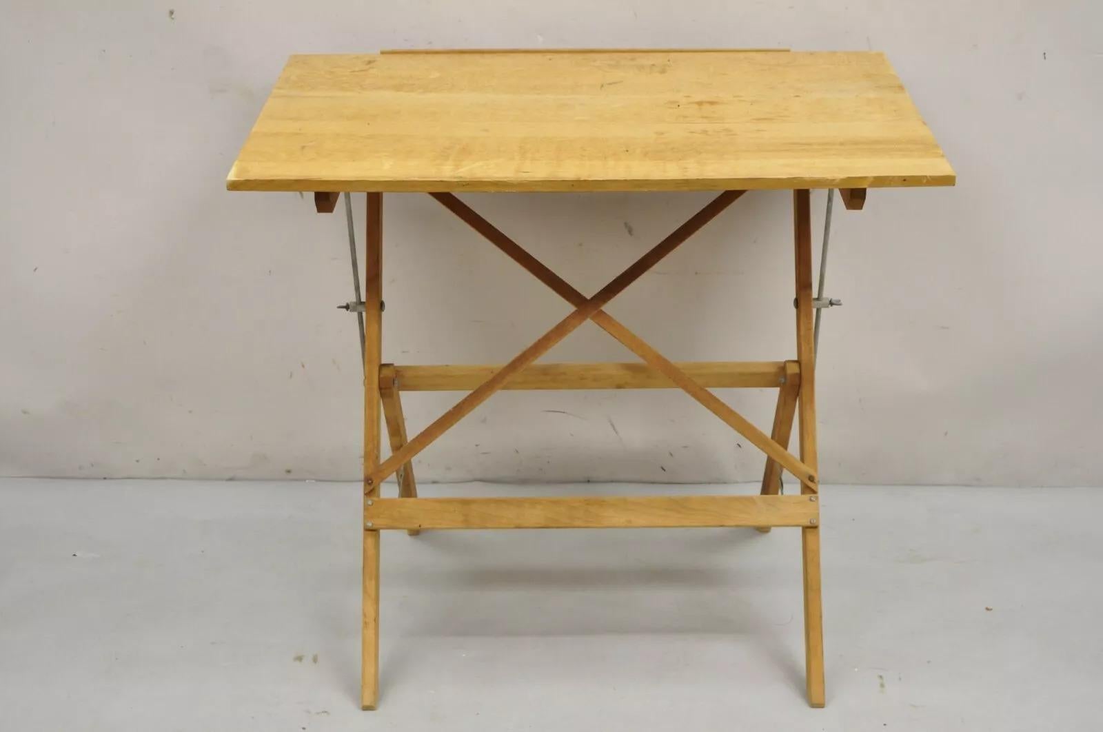 Industriel Table d'écriture Anco Bilt Folding Industrial Drafting Table en vente