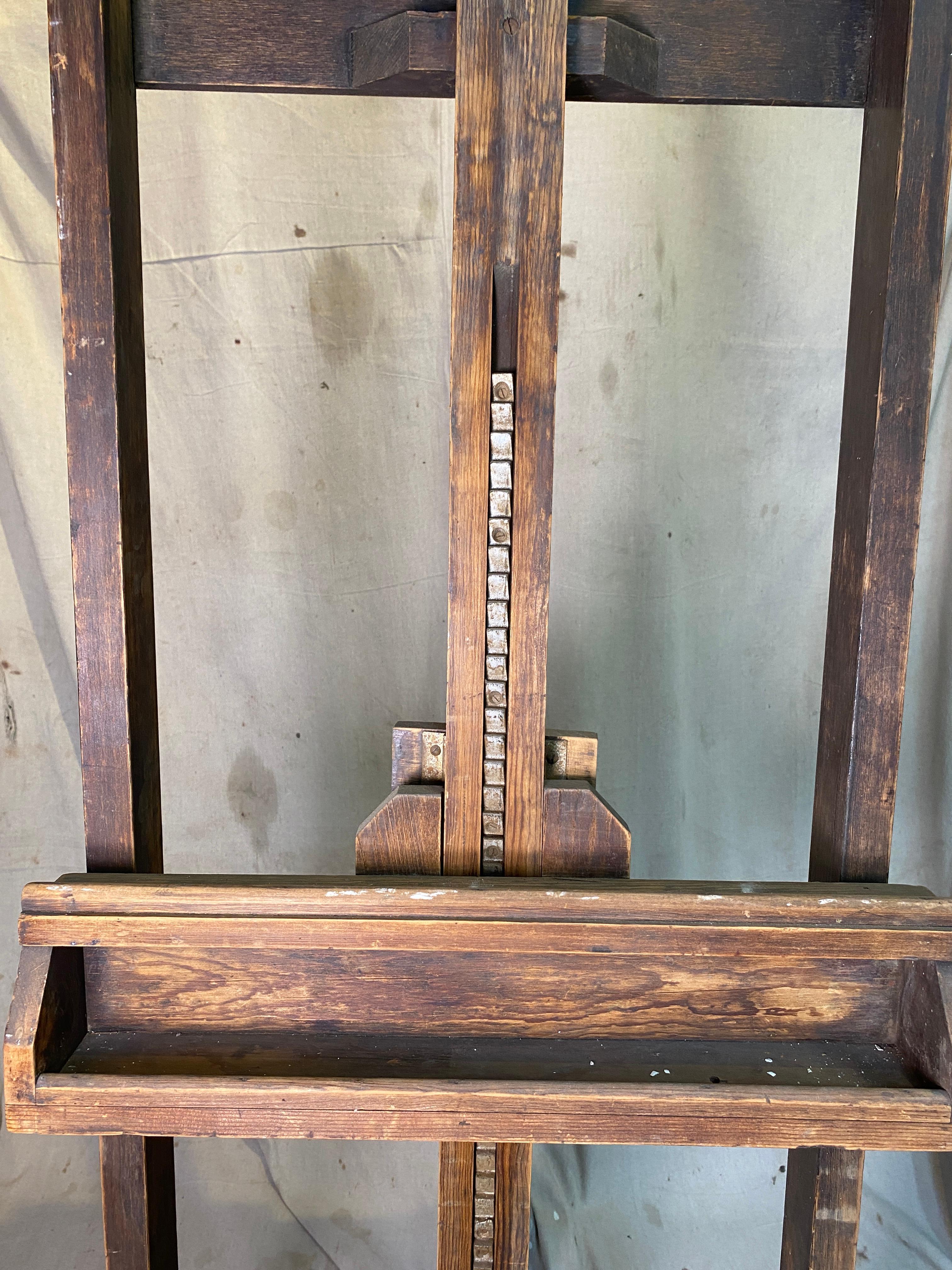 Oak Vintage Anco Bilt Freestanding Easel For Sale