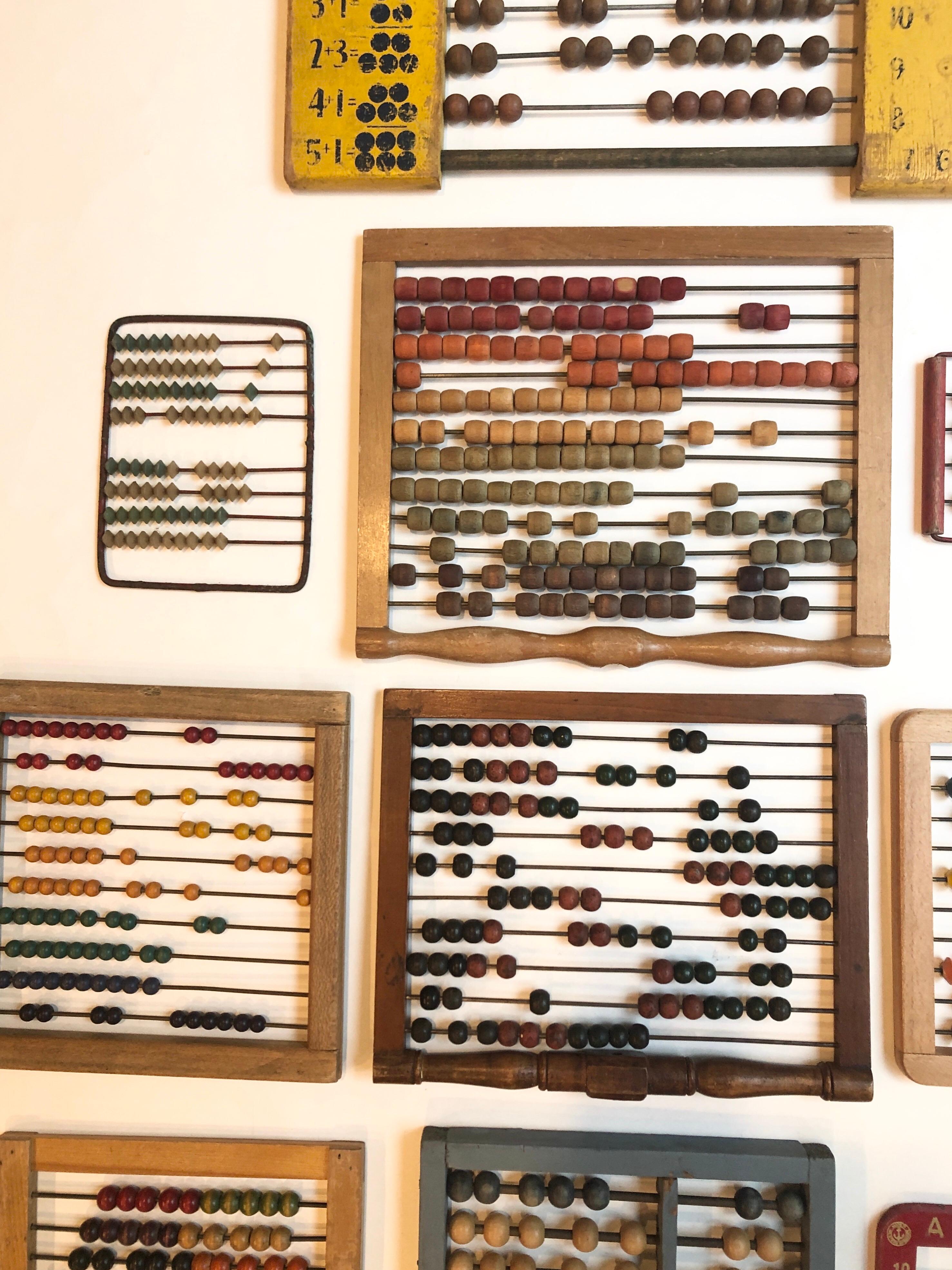 Unknown Vintage and Antique Colorful Child’s Abacus Collection
