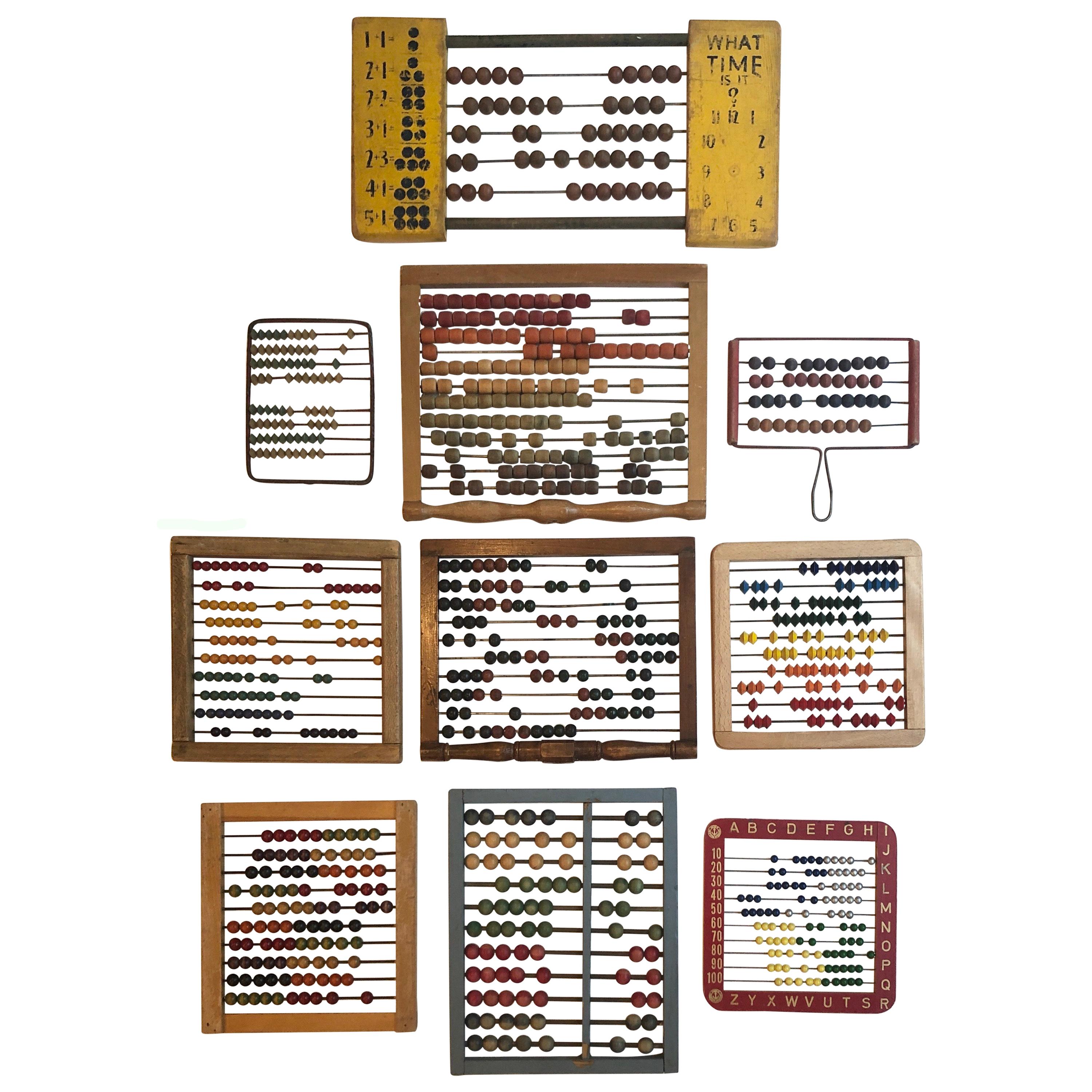 Vintage and Antique Colorful Child’s Abacus Collection