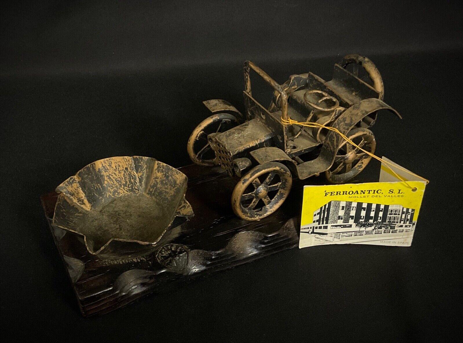 Escultura metálica Ford de 1910, vintage y rara, sobre base de madera, de Ferroantic - 2Y368 en venta 5