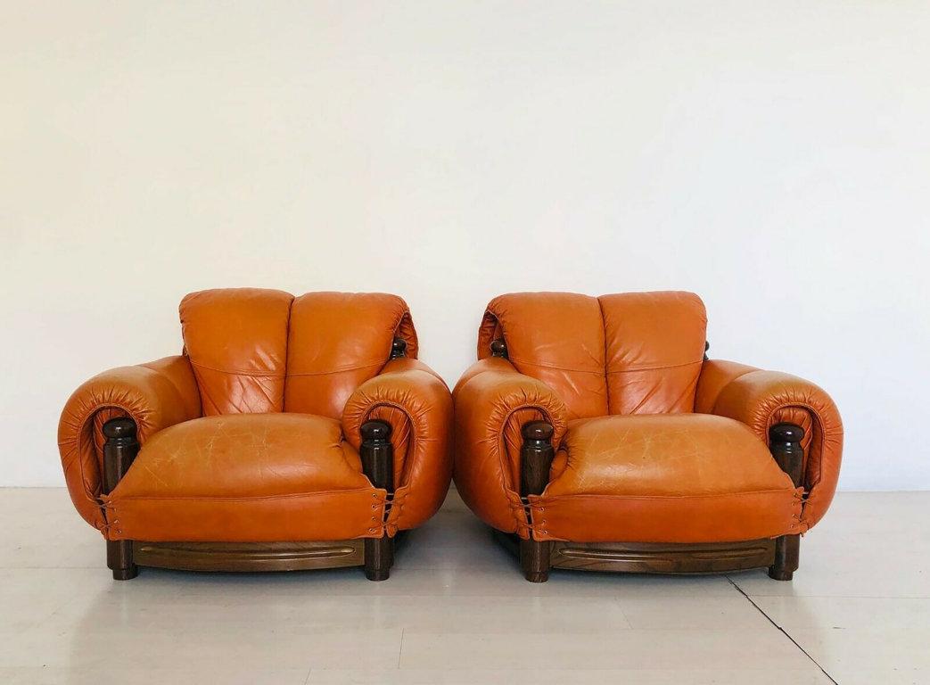 Vintage and Rare Sofa and Armchairs Set, Brasil, 1970s 1