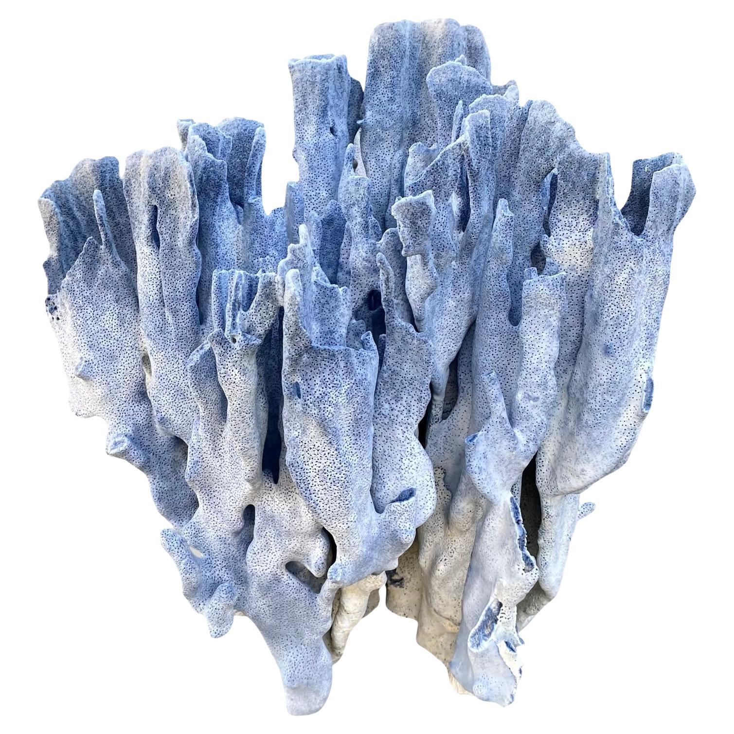 Vintage And Rare Specimen Of A large Natural Blue Coral