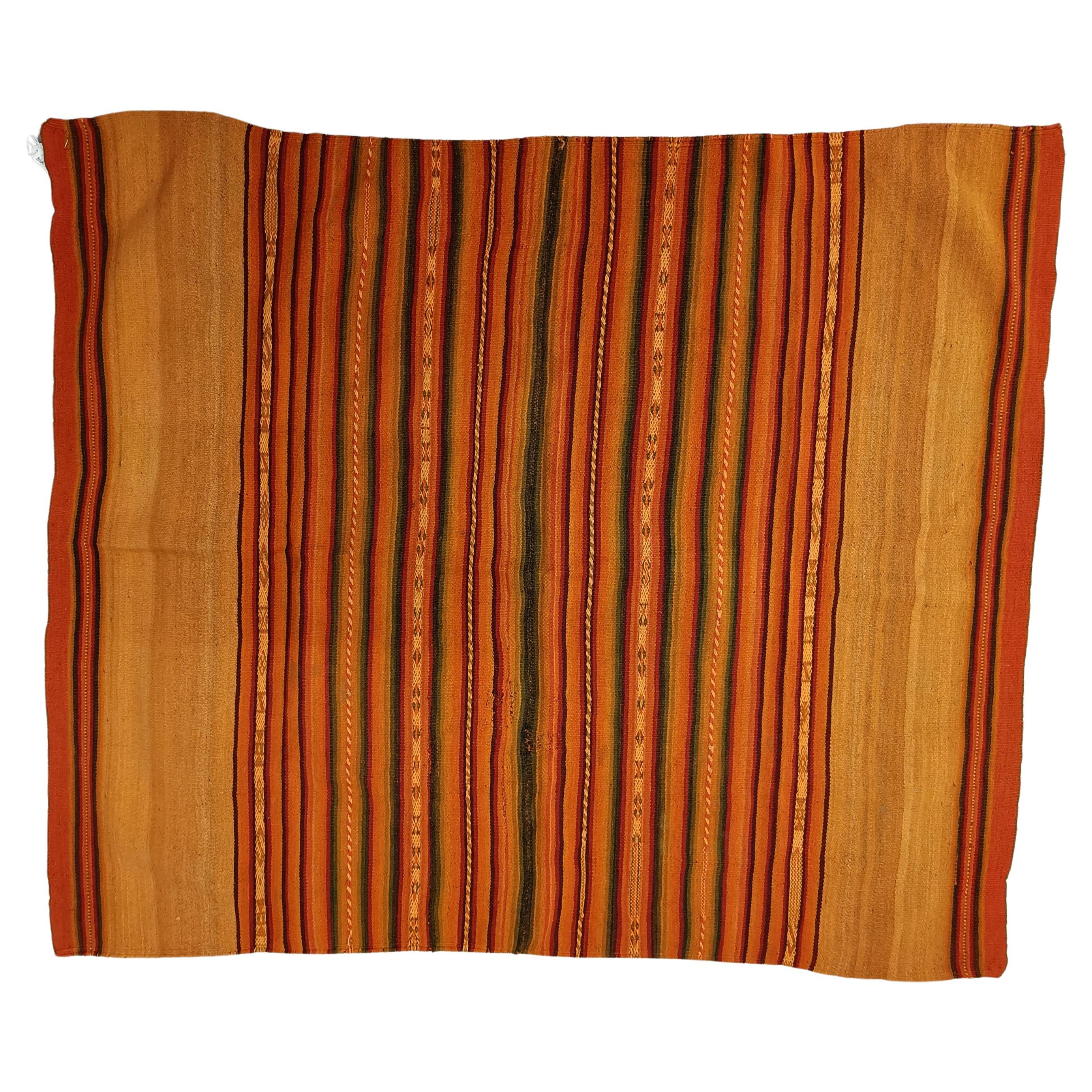 Vintage Andean Peruvian Fine Large Manta Cloth South American Textiles Decor   For Sale