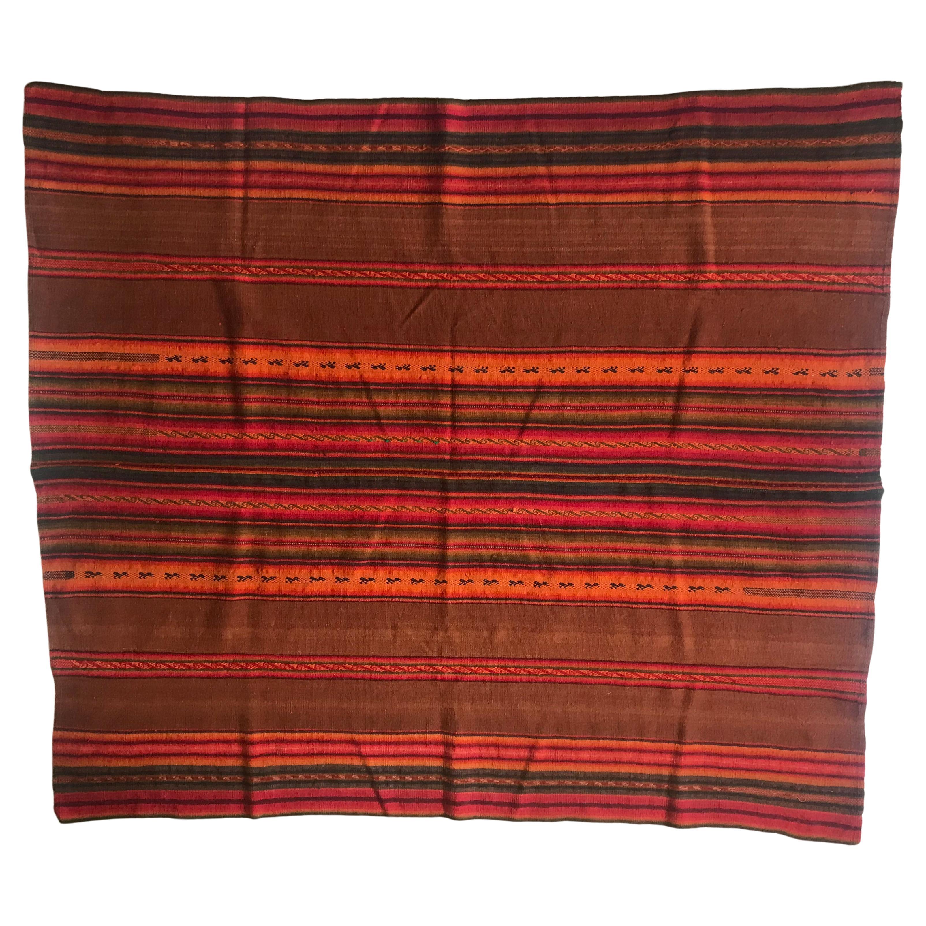 Vintage Andean Peruvian Fine Large Manta Cloth South American Vintage Textiles