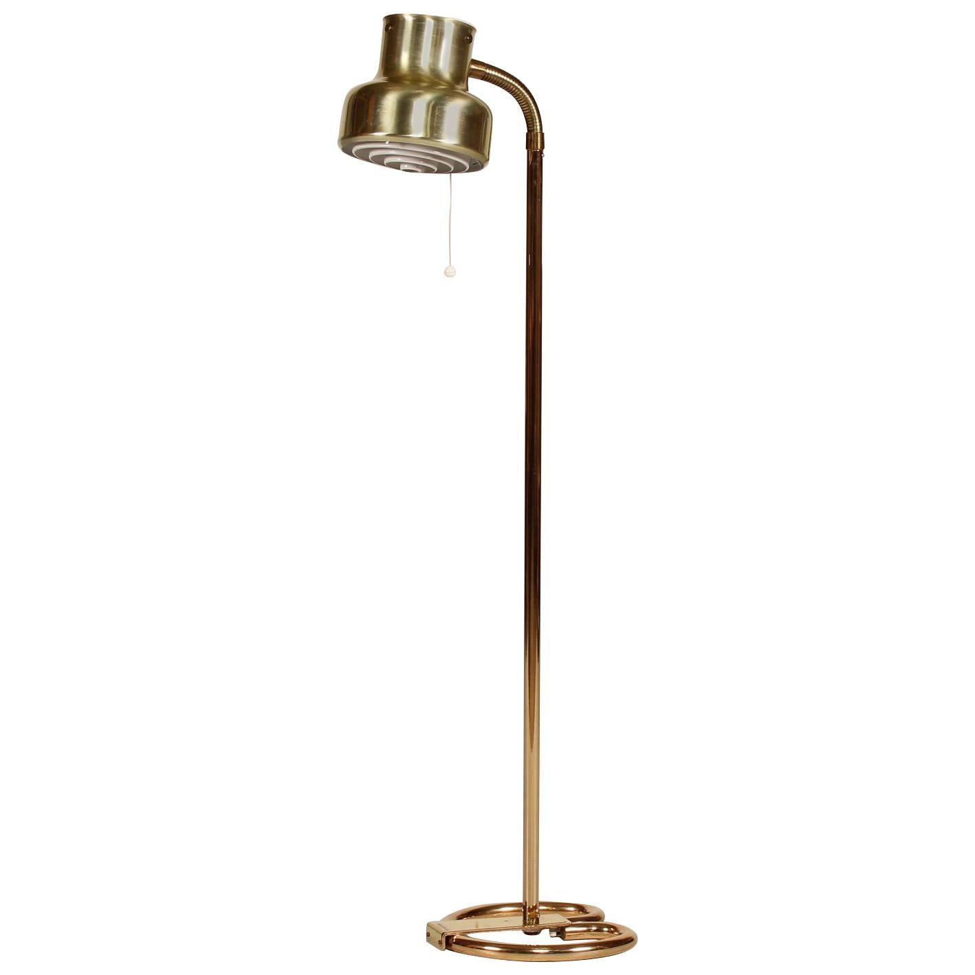 Vintage Anders Pehrsson Brass Bumling Floor Lamp by Ateljé Lyktan, Sweden,  1970s For Sale at 1stDibs