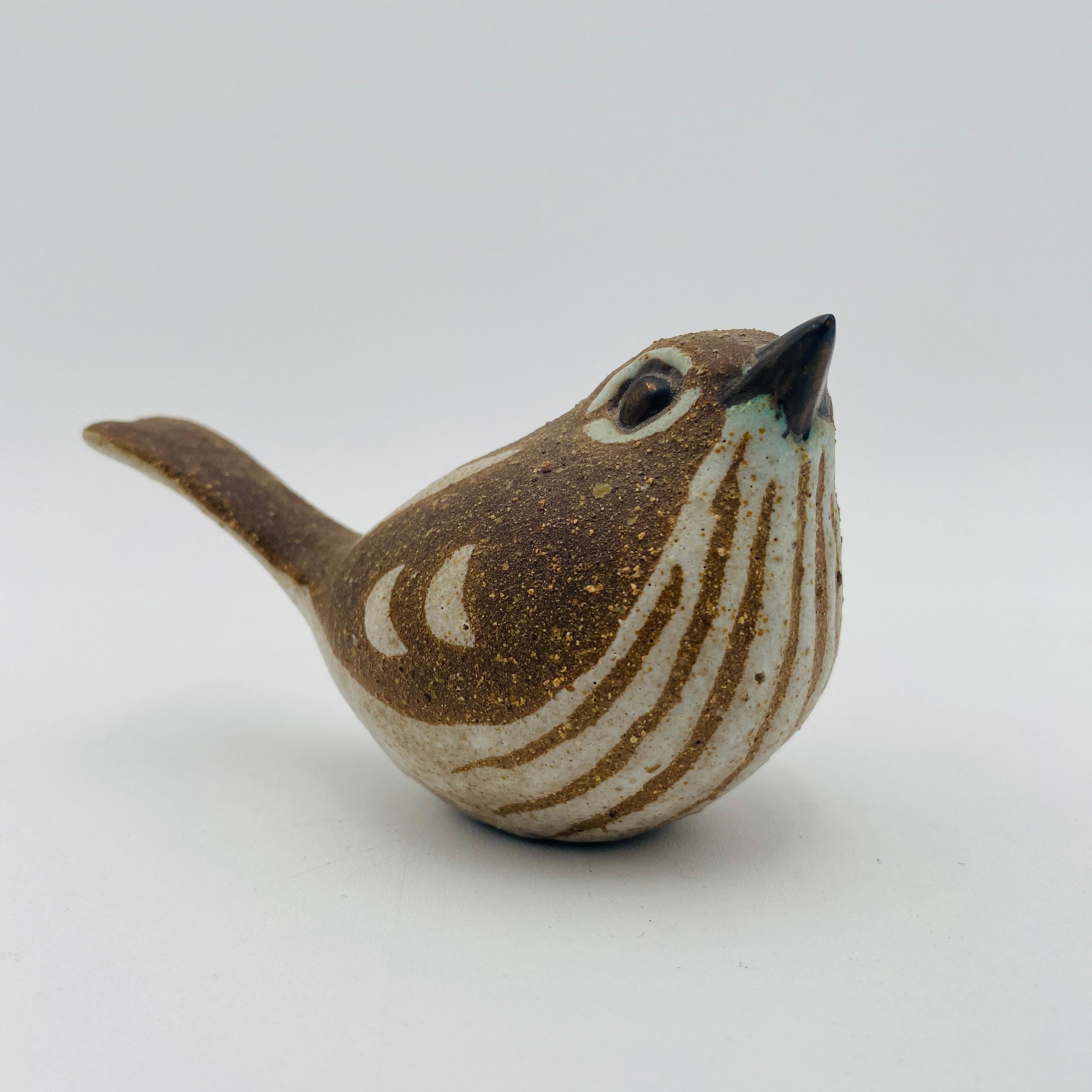 Mid-Century Modern Vintage Andersen Design Studio Pottery Stoneware Bird