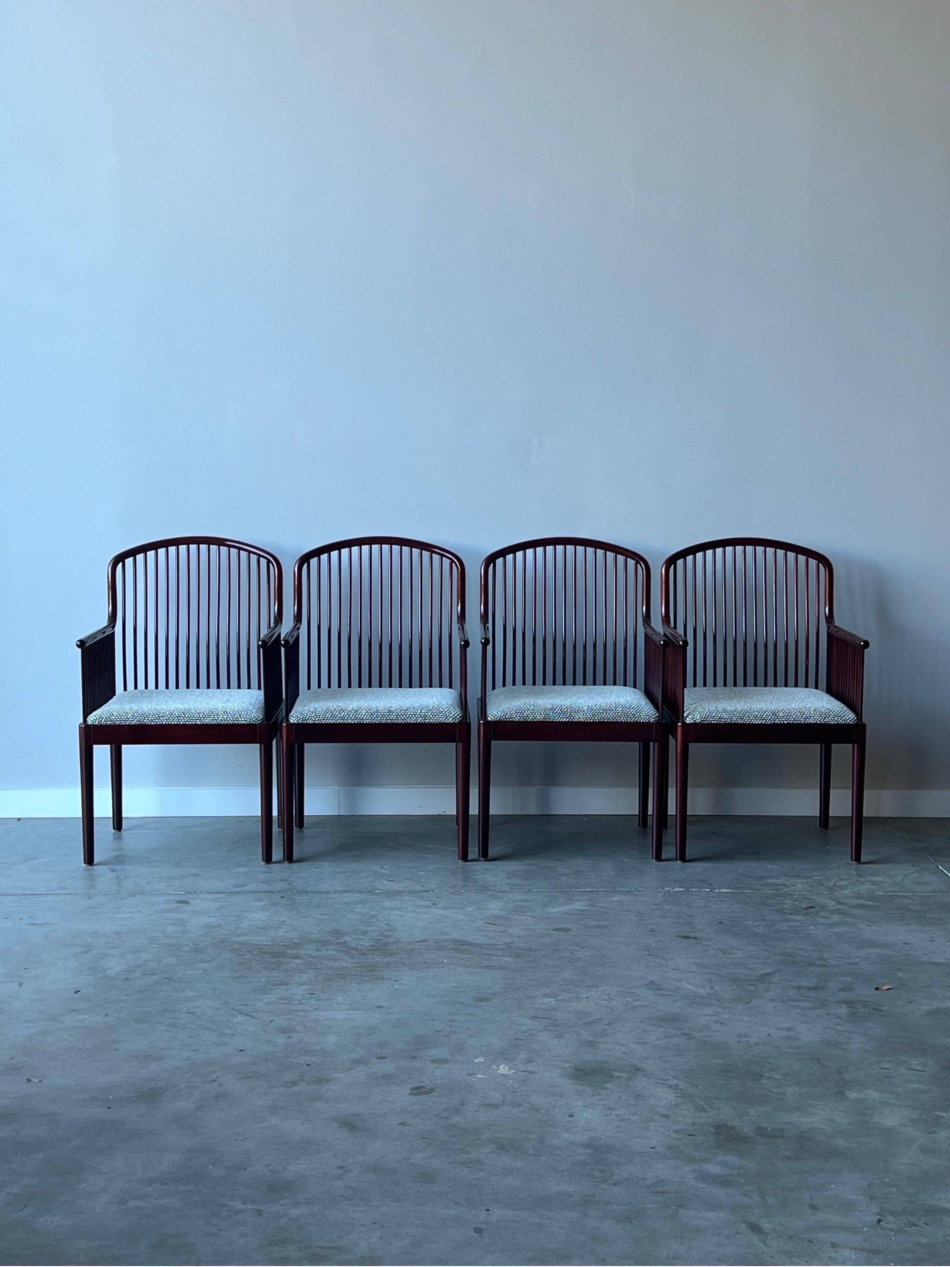 Mid-Century Modern Vintage ‘Andover’ Arm Chairs by Davis Allen for Stendig - Set of Four  For Sale