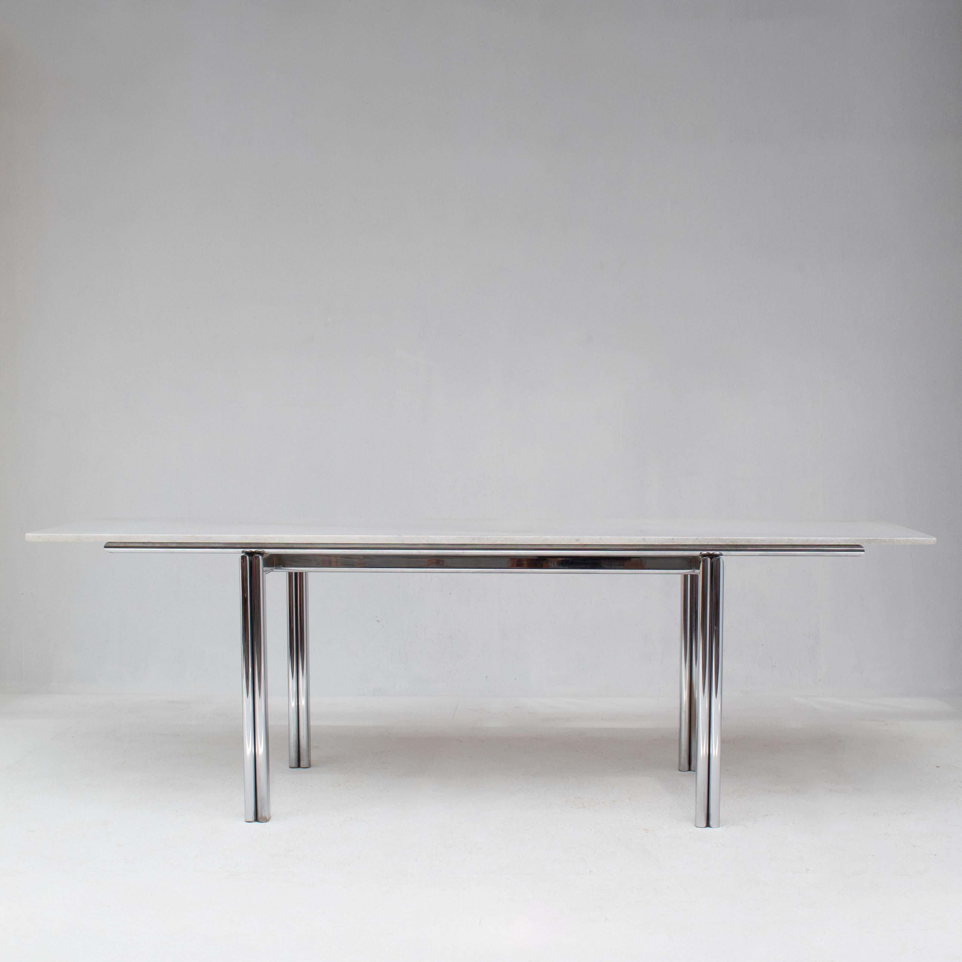 Métal Table de salle à manger vintage André par Tobia & Tobia Scarpa en vente