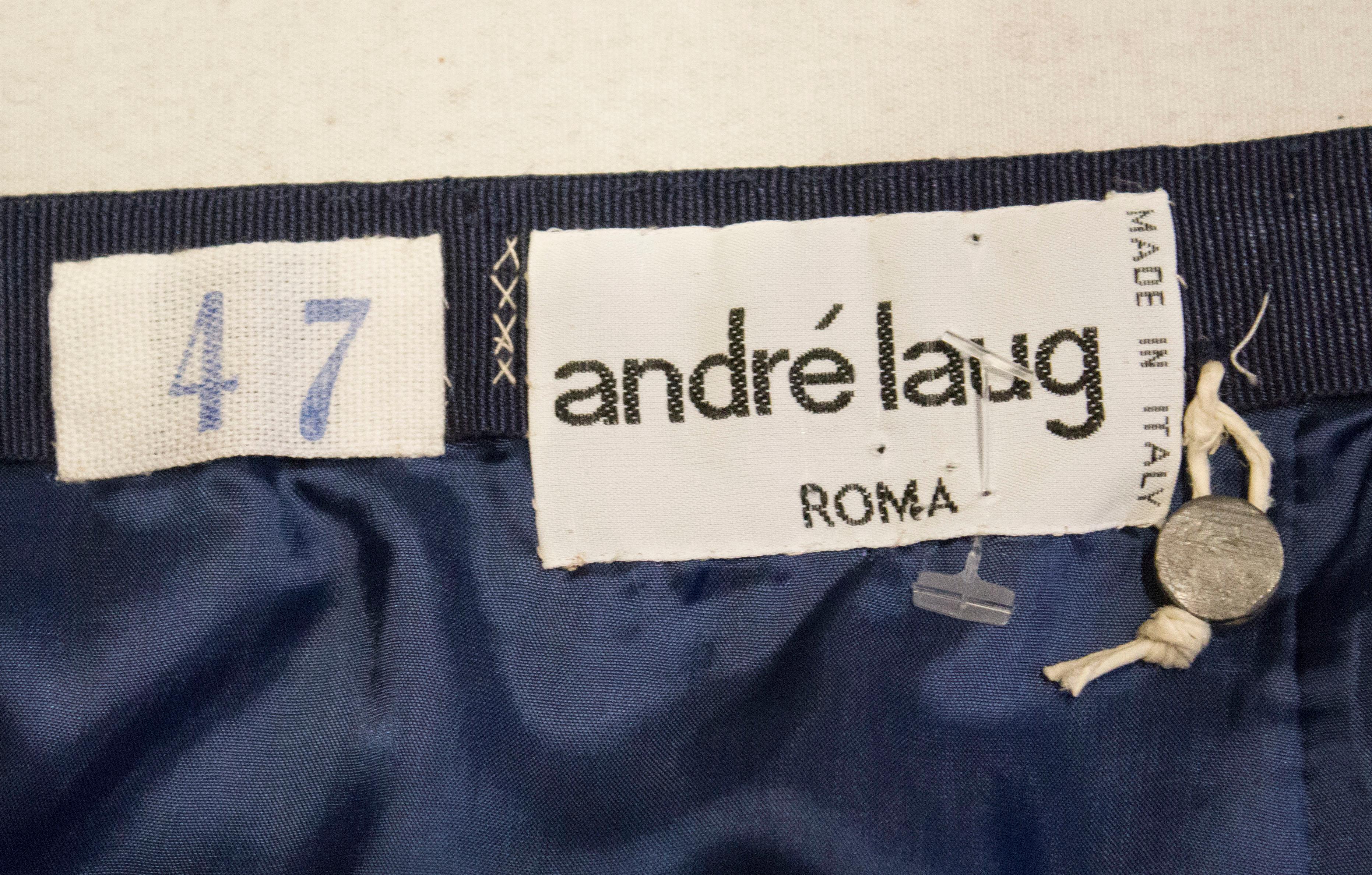 Vintage Andre Laug Silk Skirt For Sale 5