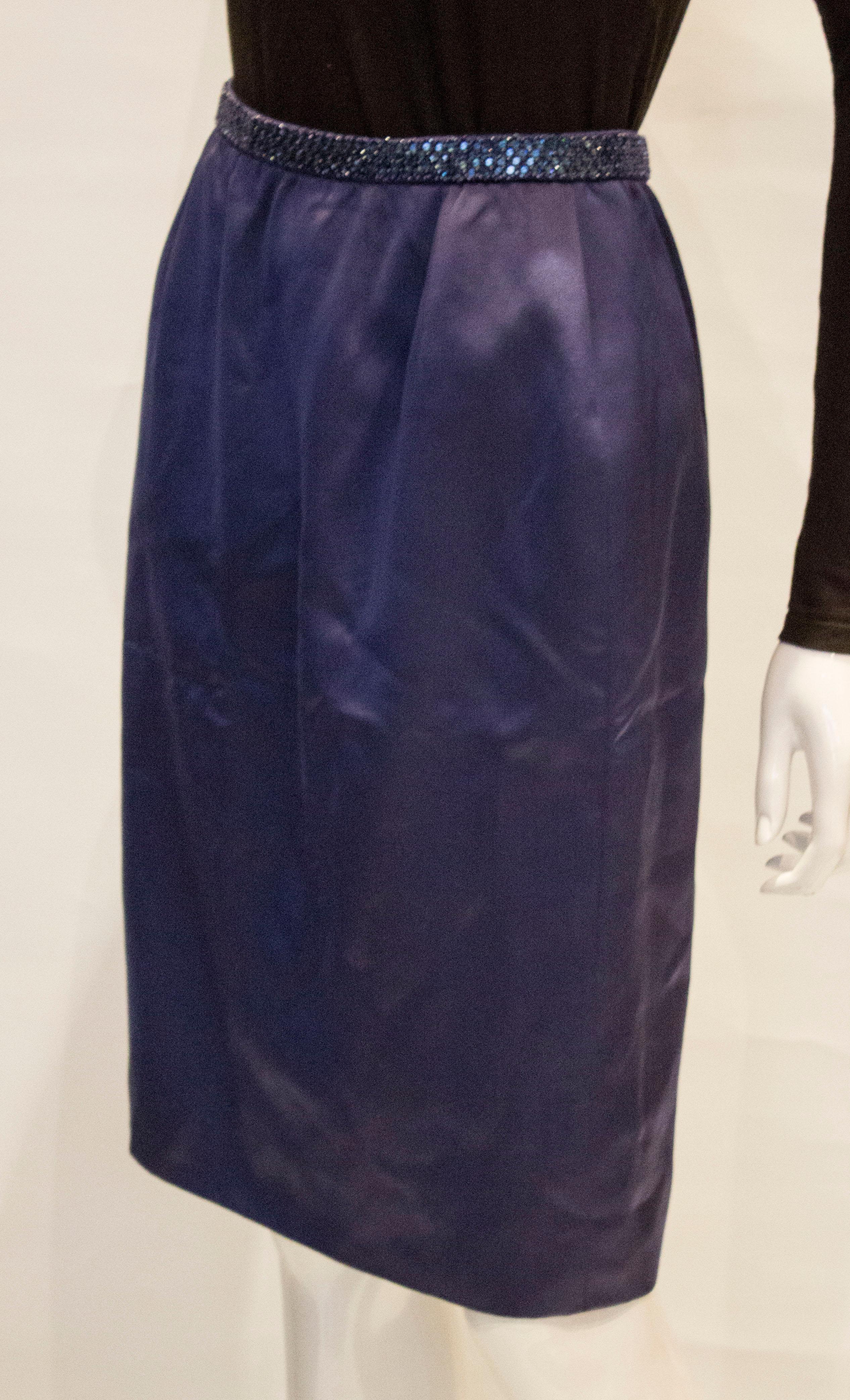 Women's Vintage Andre Laug Silk Skirt For Sale