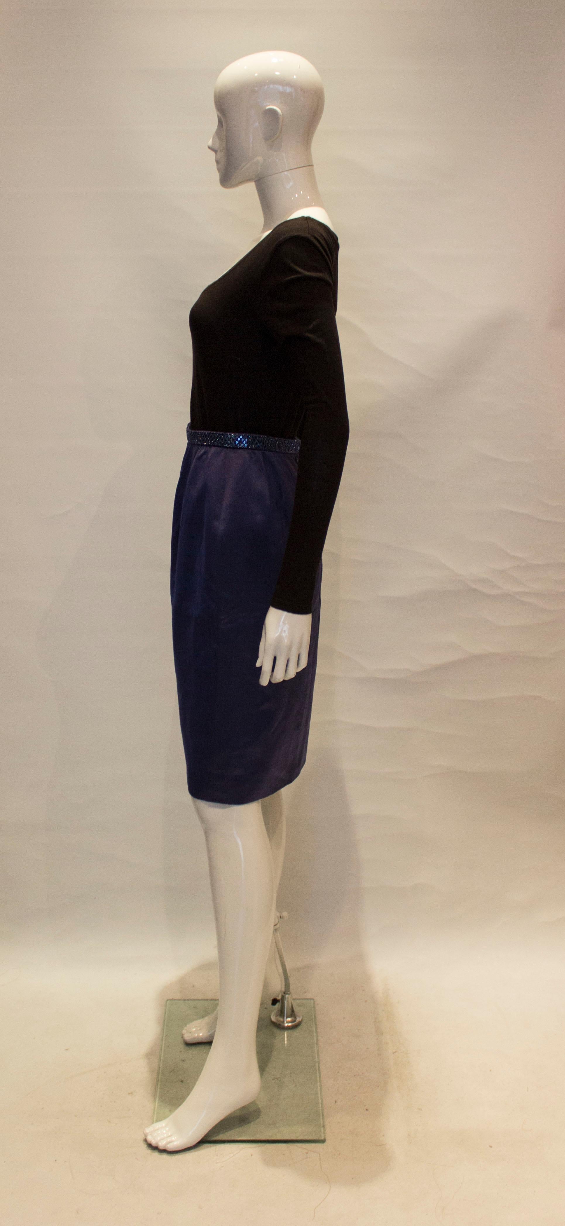 Vintage Andre Laug Silk Skirt For Sale 1