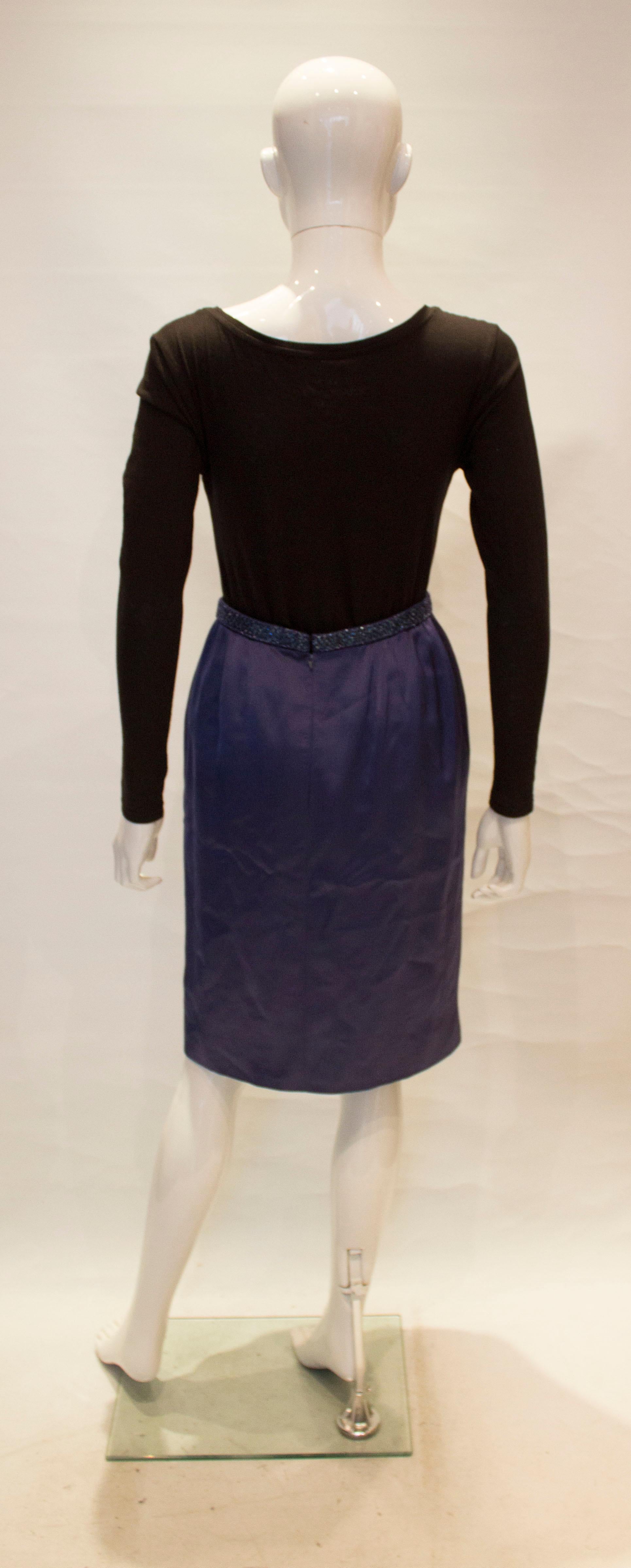 Vintage Andre Laug Silk Skirt For Sale 3