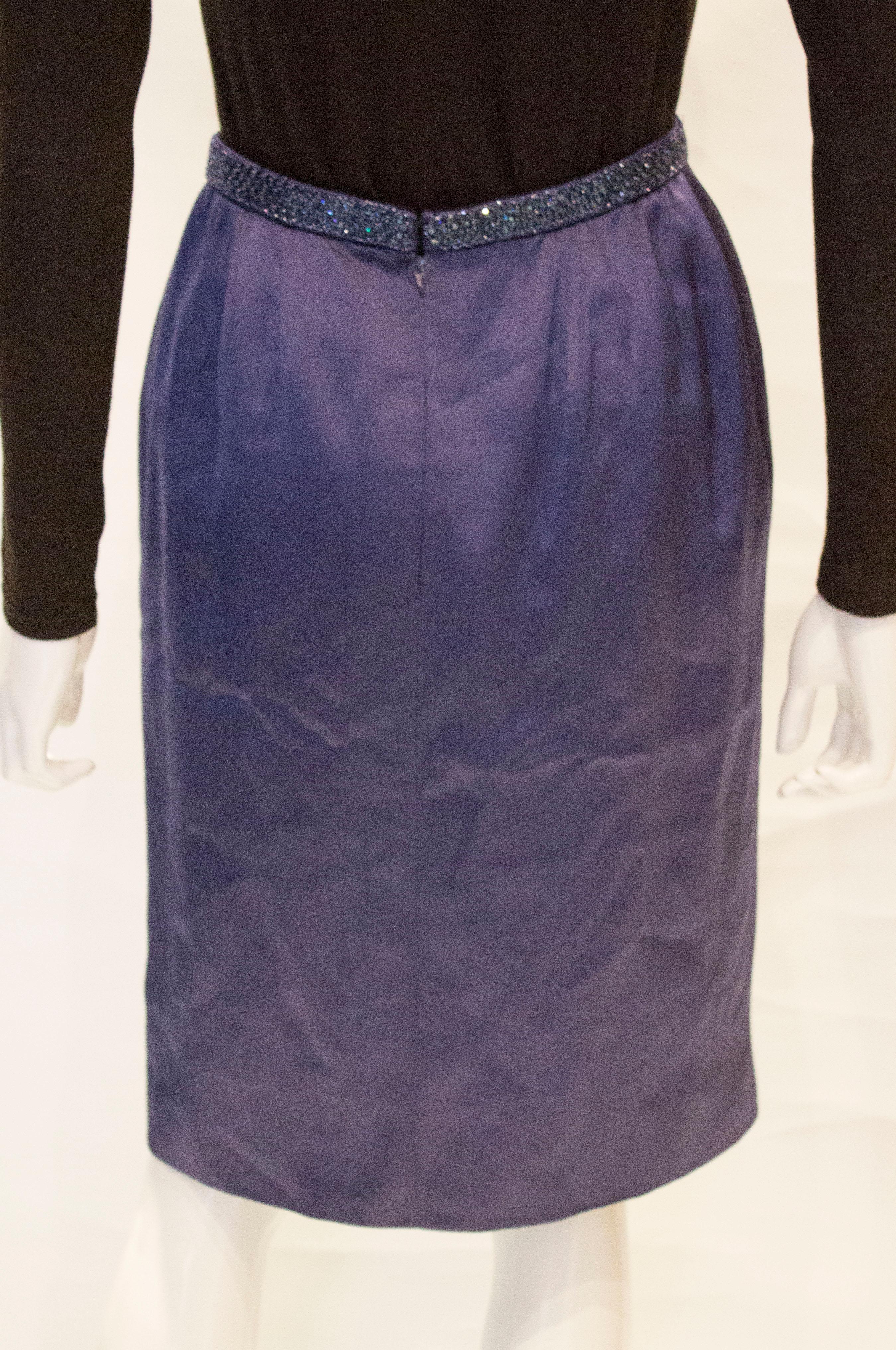 Vintage Andre Laug Silk Skirt For Sale 4