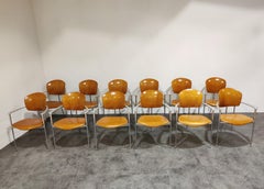 Vintage 'andrea' Dining Chairs by Joseph Llusca, 1980s, Set  of 12