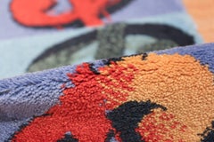 Vintage Andy Warhol Dollar Sign Scandinavian Ege Runner Rug. Size: 2' 8" x 8' 6"