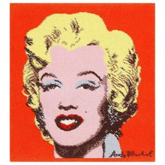 After Andy Warhol Marilyn Monroe Rug. Size: 2 ft 8 in x 3 ft