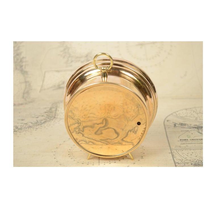 Brass Vintage Aneroid Barometer, Late 19th century 