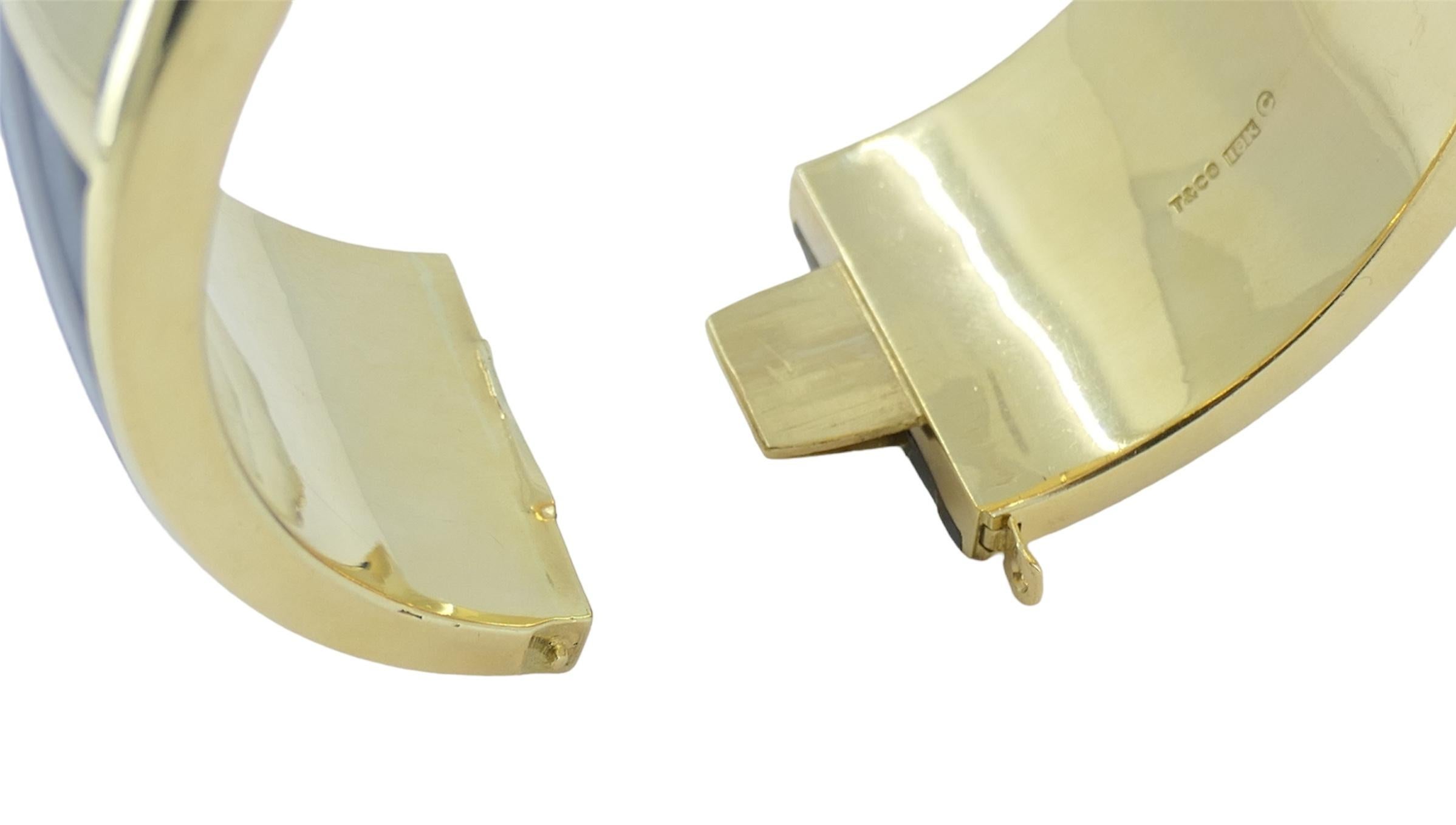 Vintage Angela Cummings Tiffany & Co. 18k Gold Edelstein-Armreif Armband im Angebot 7