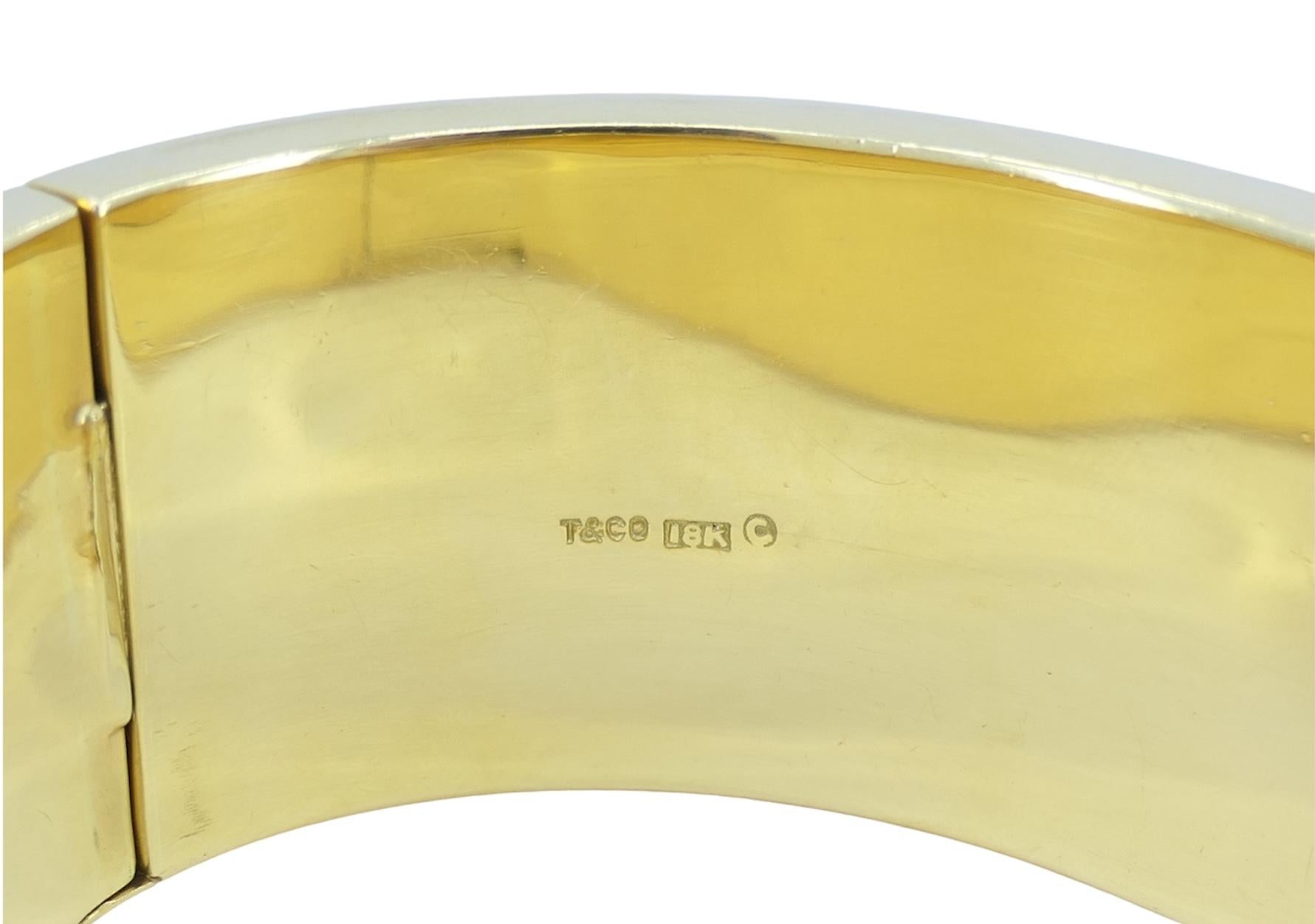 Vintage Angela Cummings Tiffany & Co. 18k Gold Edelstein-Armreif Armband im Angebot 4
