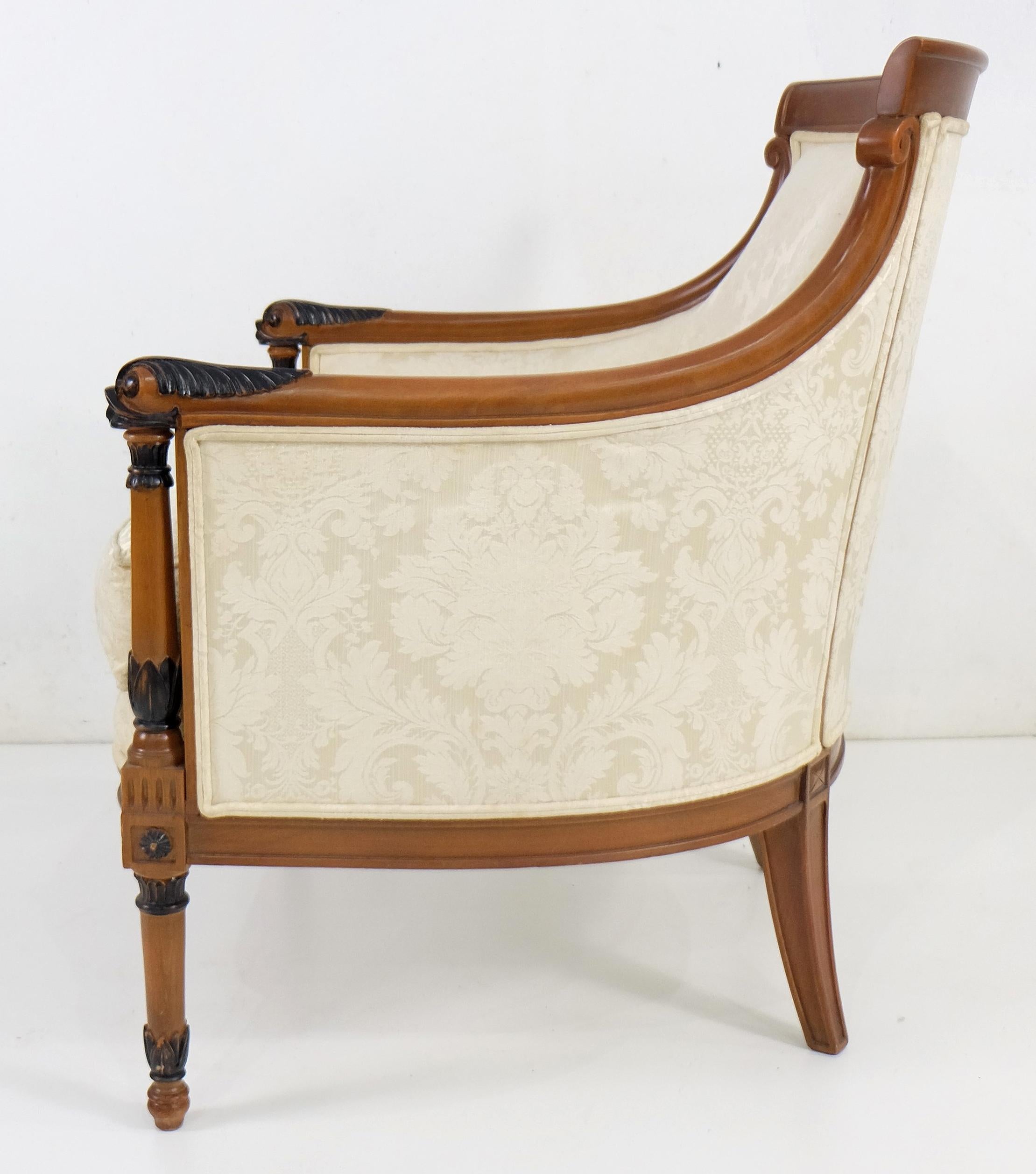 Alter Angelo Cappellini Bergere Sessel (Neoklassisch) im Angebot