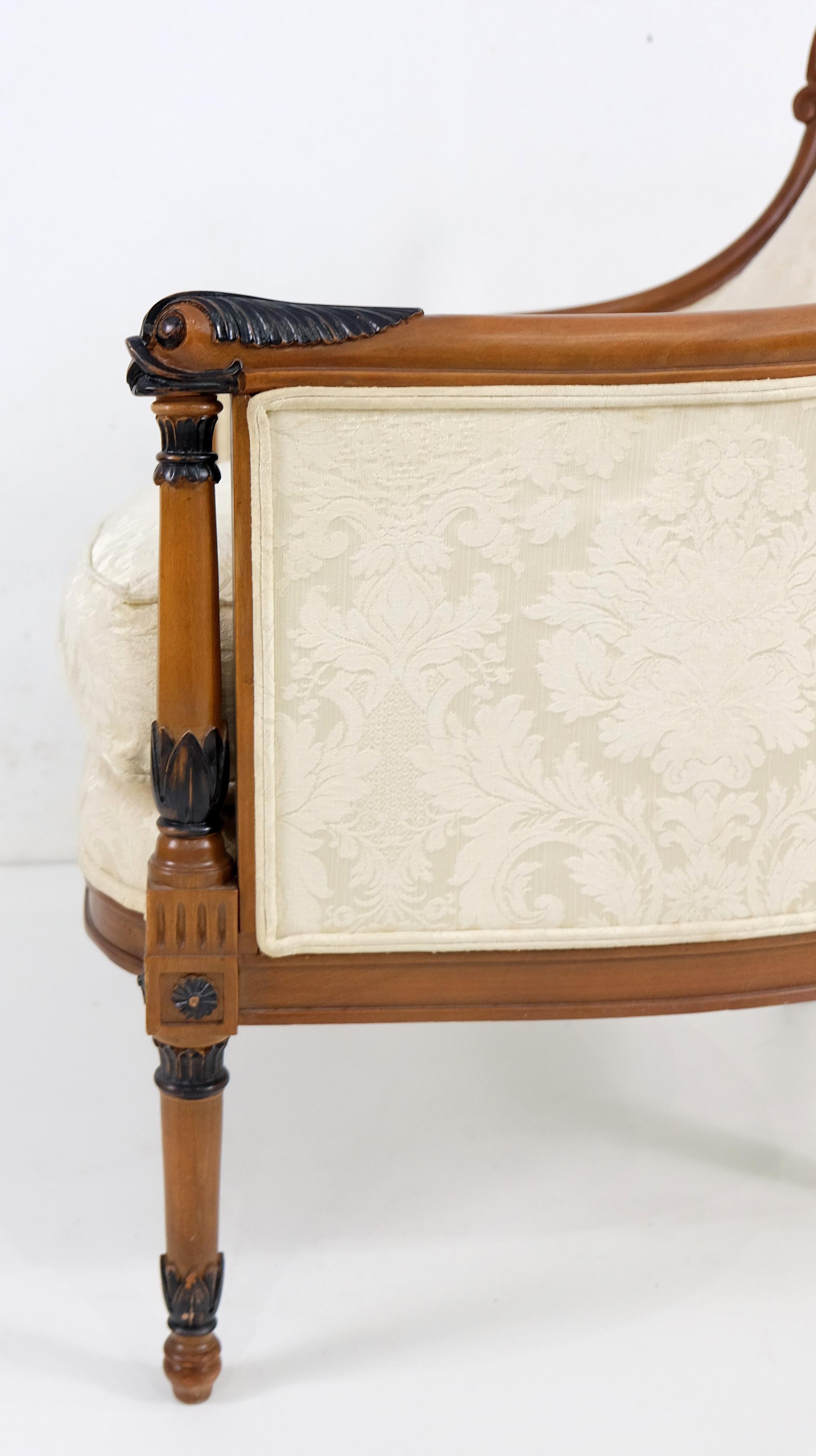 Alter Angelo Cappellini Bergere Sessel im Zustand „Gut“ im Angebot in Miami, FL