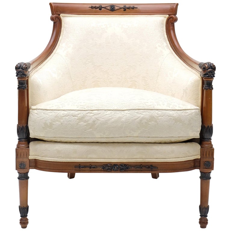 Vintage Angelo Cappellini Bergere Armchair For Sale at 1stDibs
