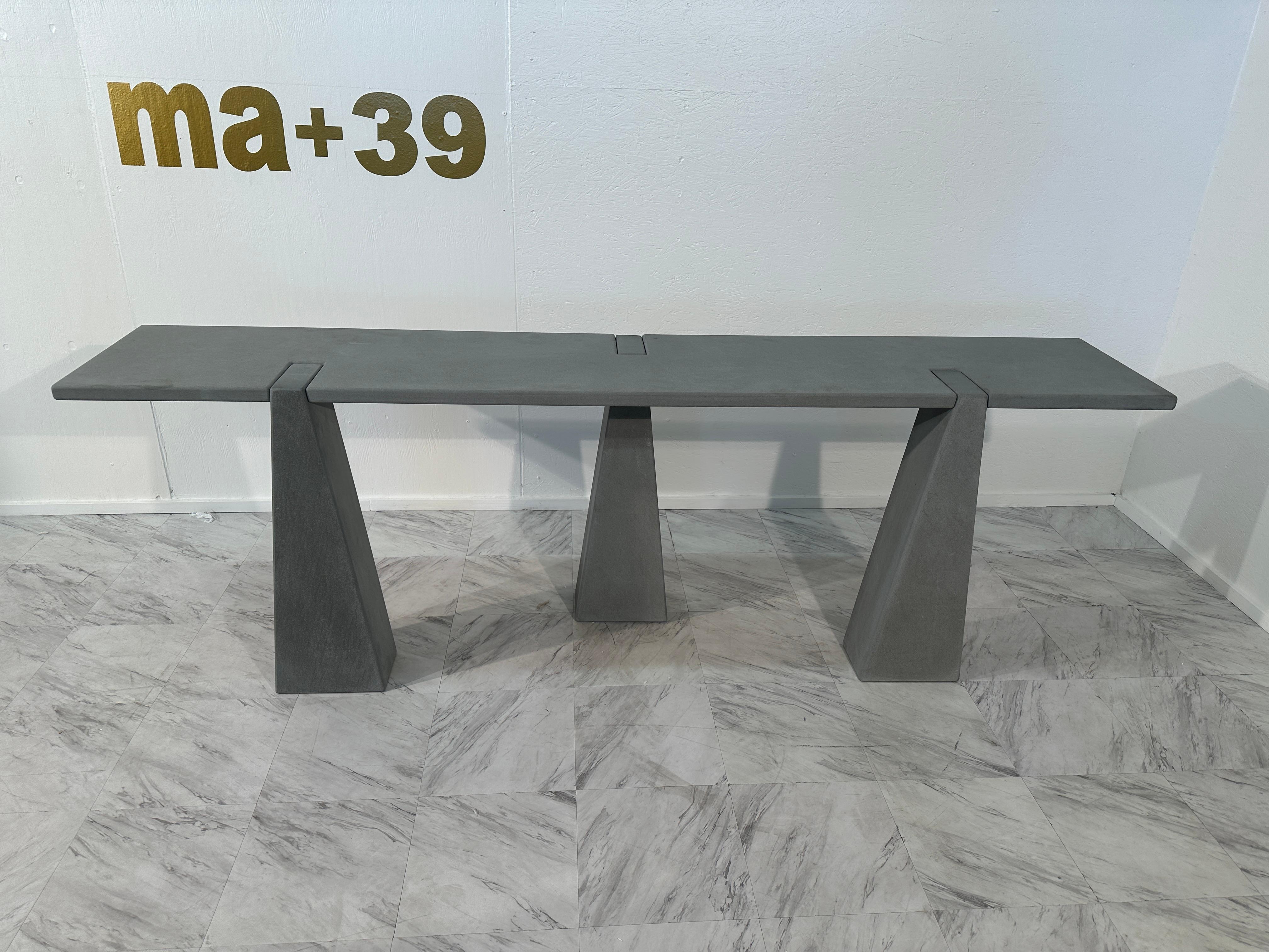 Mid-Century Modern Vintage Angelo Mangiarotti '' Inca'' series console table for Skipper 1970s For Sale