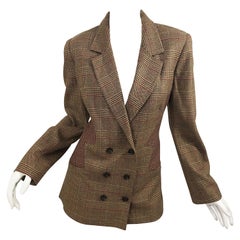 Retro Angelo Tarlazzi Size 12 Avant Garde 1990s Double Breasted Blazer Jacket