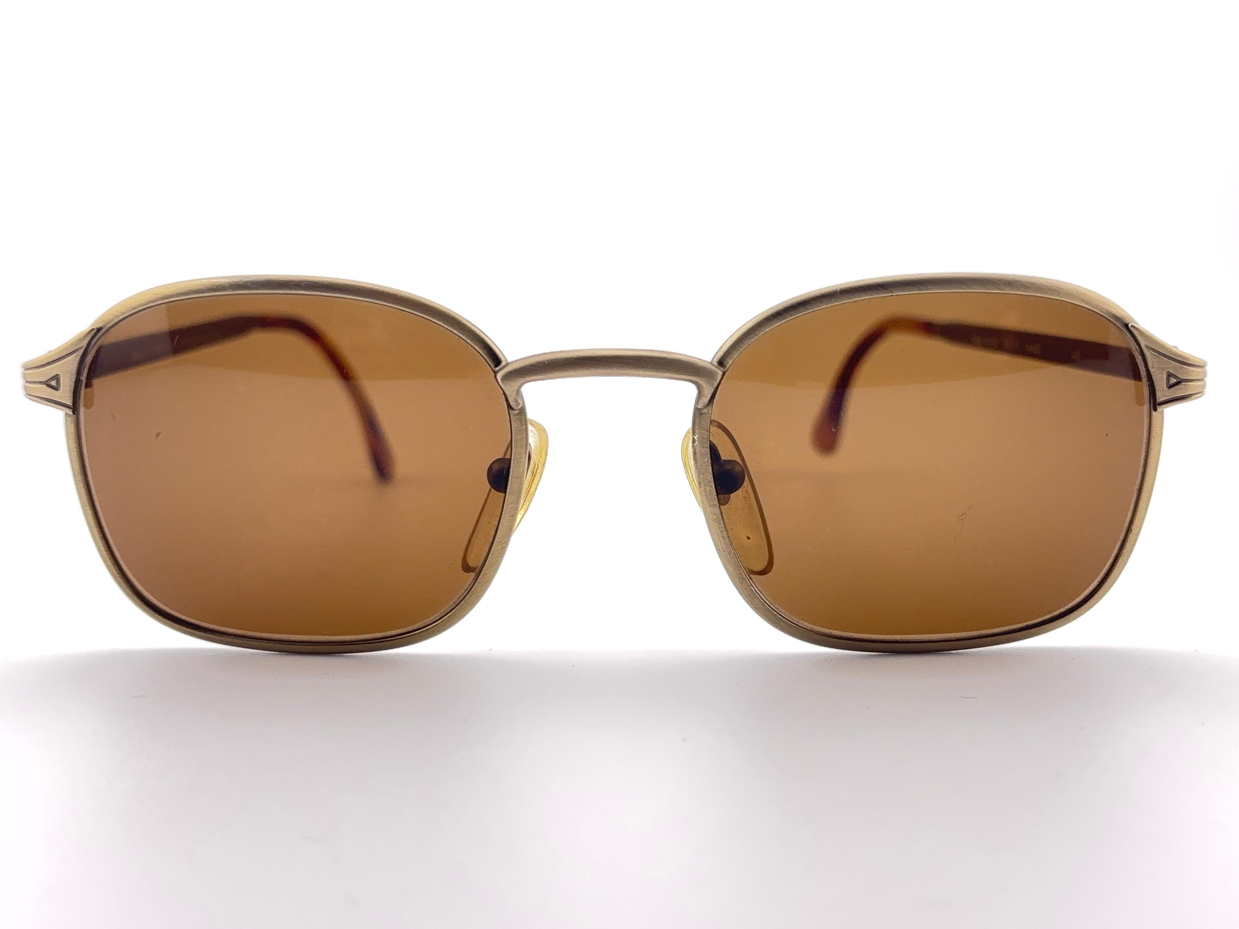Lunettes de soleil Vintage Anglo American Eyewear Copper 1980's en vente 5