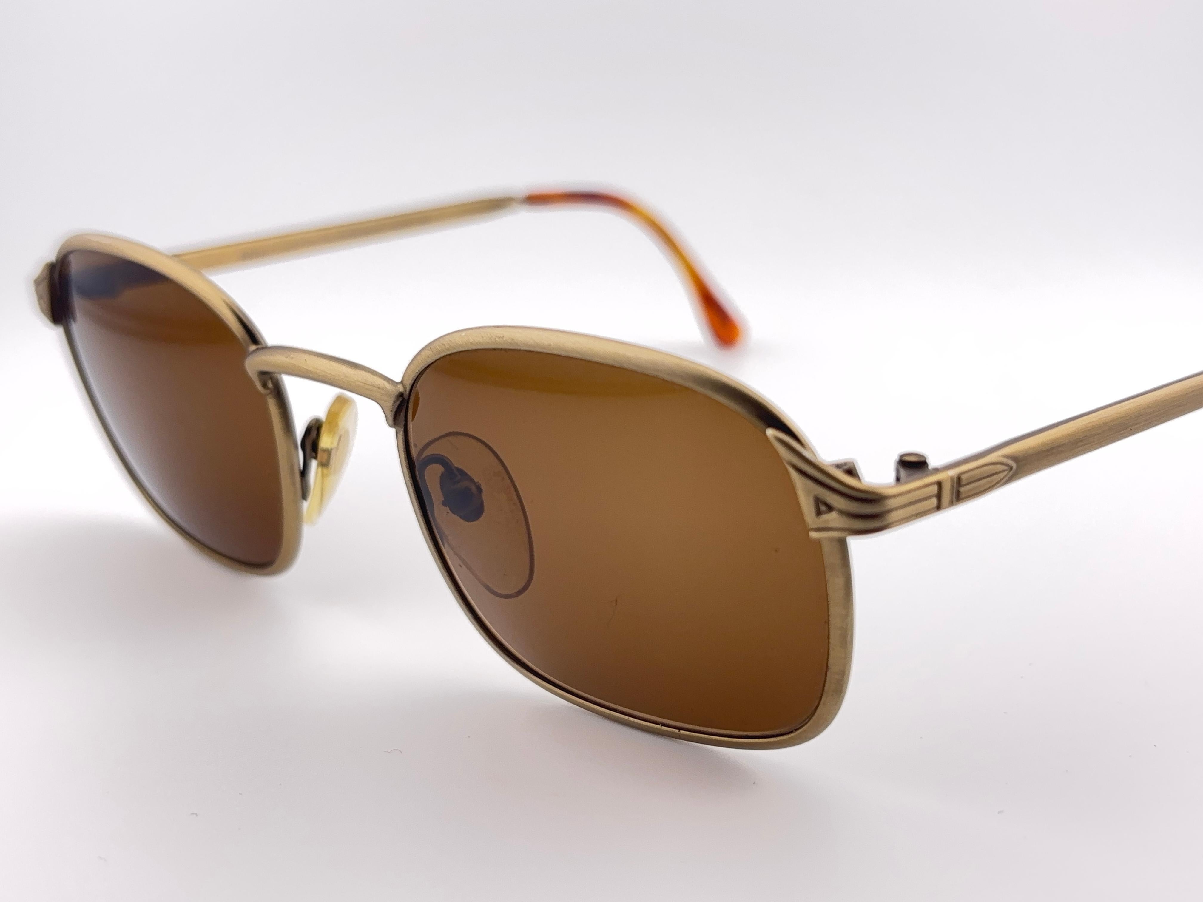 Lunettes de soleil Vintage Anglo American Eyewear Copper 1980's en vente 2
