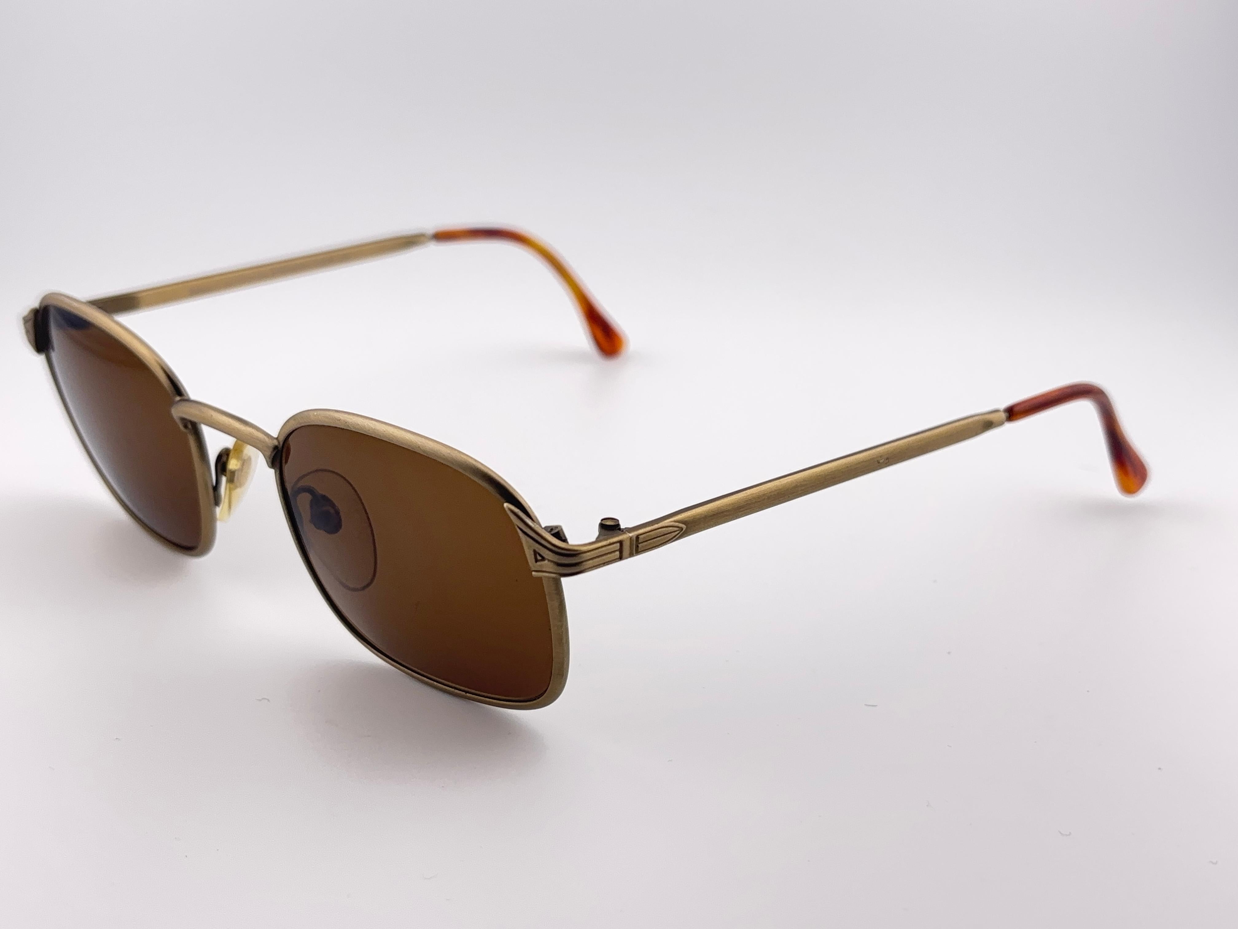 Lunettes de soleil Vintage Anglo American Eyewear Copper 1980's en vente 3