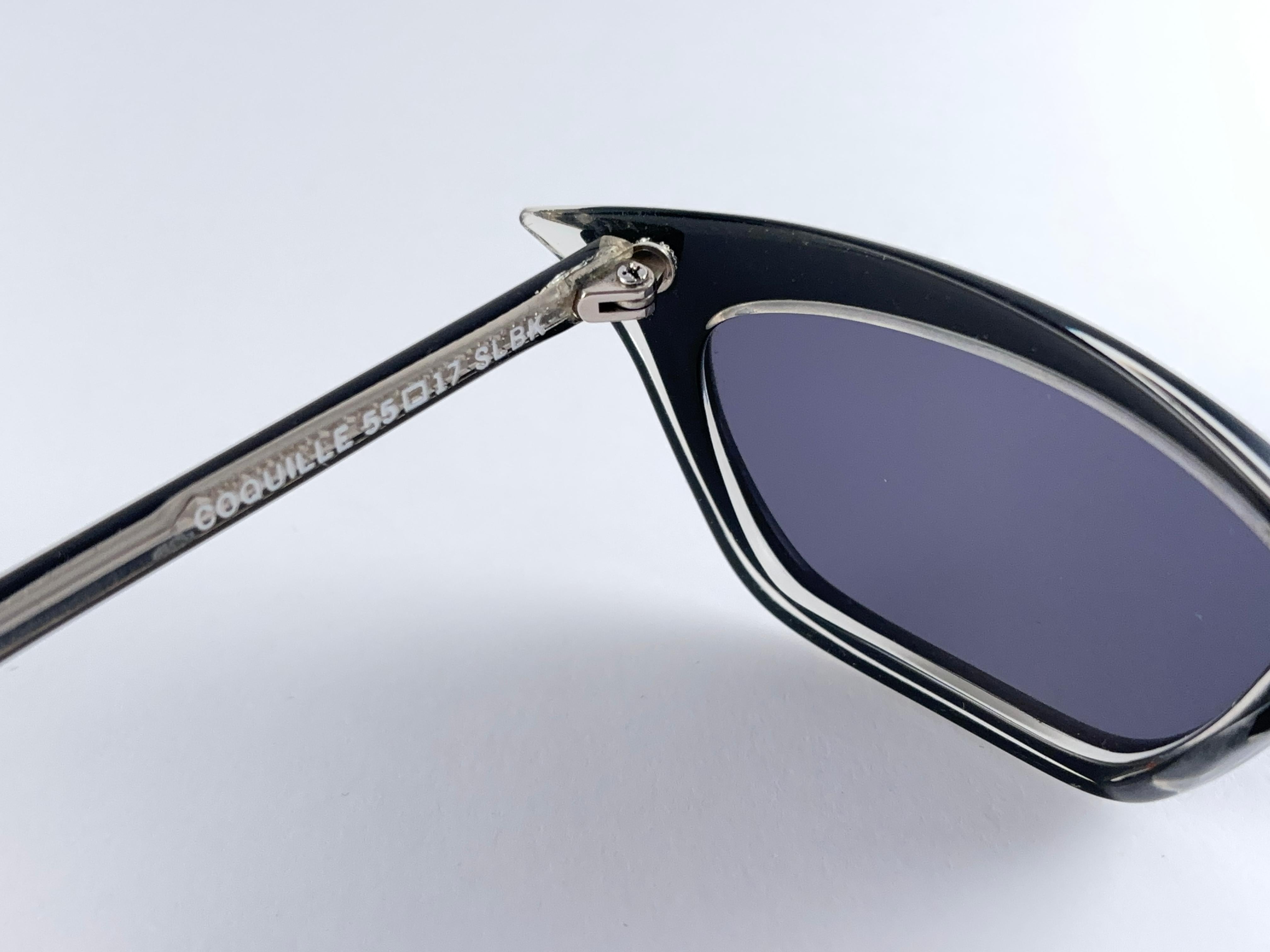 Vintage Anglo American Eyewear COQUILLE Cat Eye 1980's Sunglasses For Sale 1