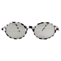 Vintage Anglo American Eyewear Lancaster Checkered 1980's Sunglasses