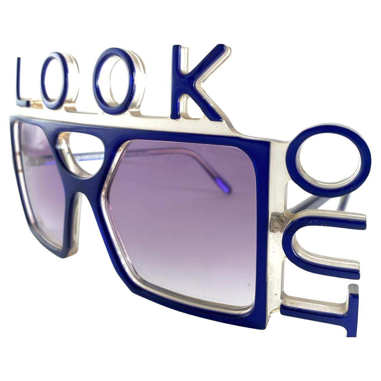 Vintage Anglo American Eyewear " LOOK OUT " LA 2 Sunglasses Made in England For Sale