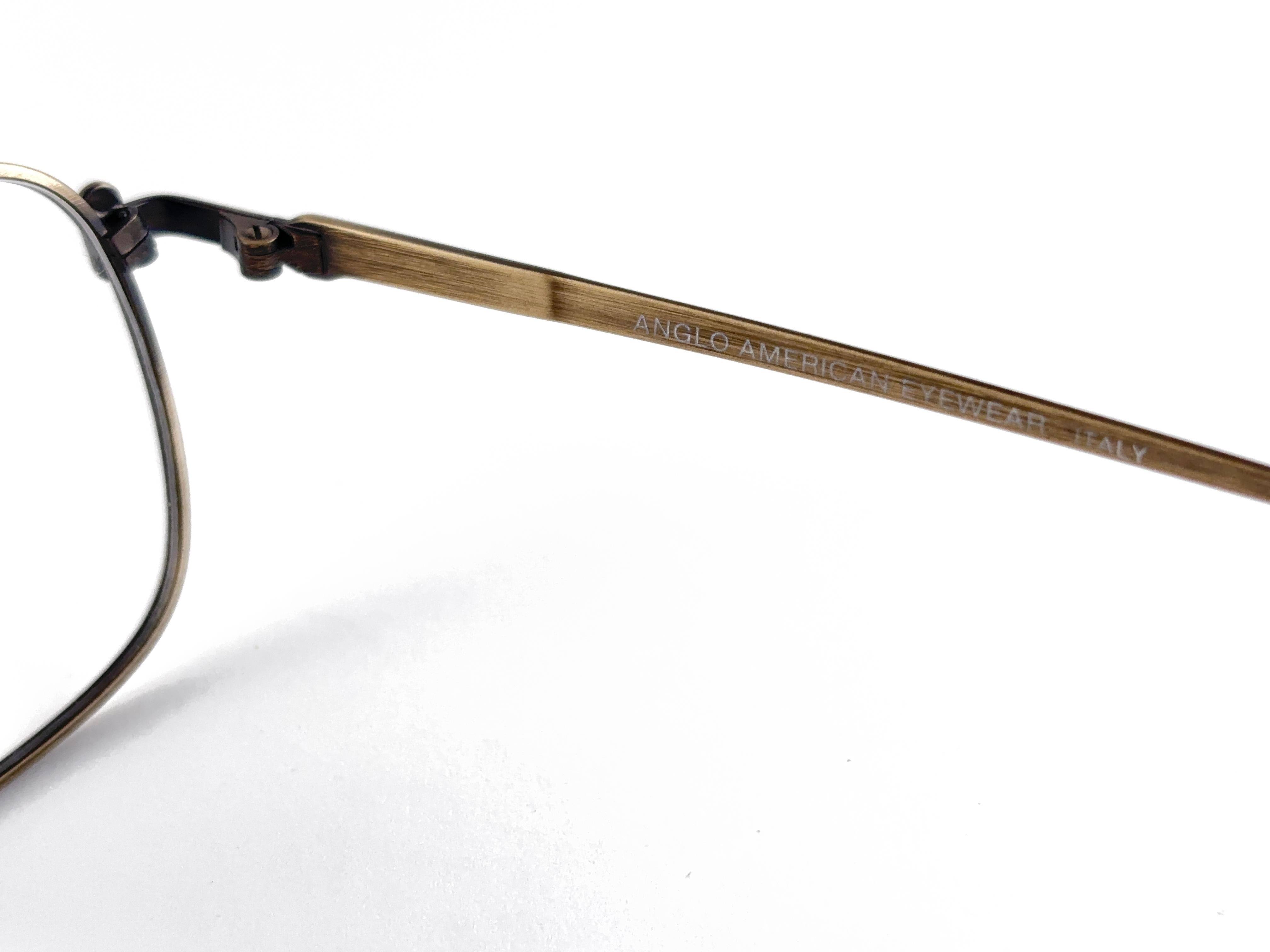 Vintage Anglo American Eyewear Odeon Square 1980's Sunglasses For Sale 1
