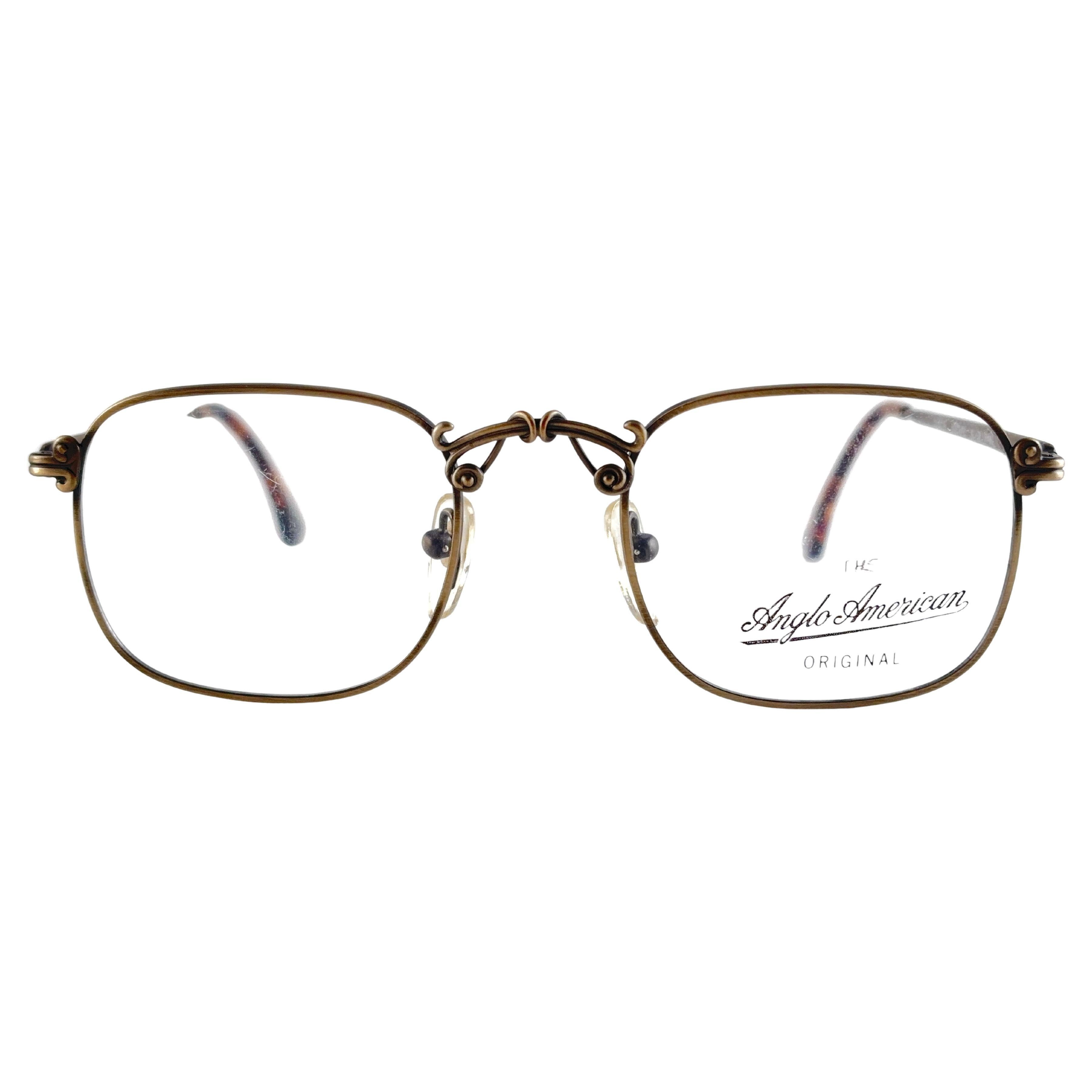 Vintage Anglo American Eyewear Odeon Square 1980's Sunglasses For Sale