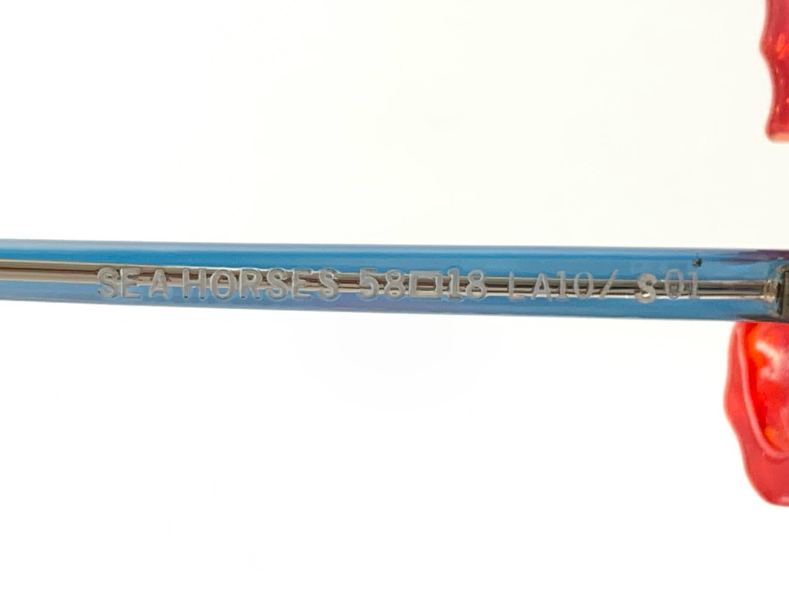 Bleu Lunettes de soleil vintage Anglo American Eyewear 