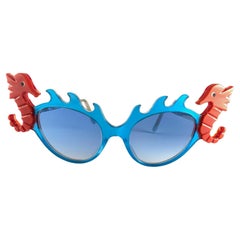 Vintage Anglo American Eyewear " SEA HORSES " LA 10 Sunglasses Made in England