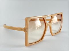 Vintage Anglo American For Sir Winston Taupe Mask Sunglasses 1980