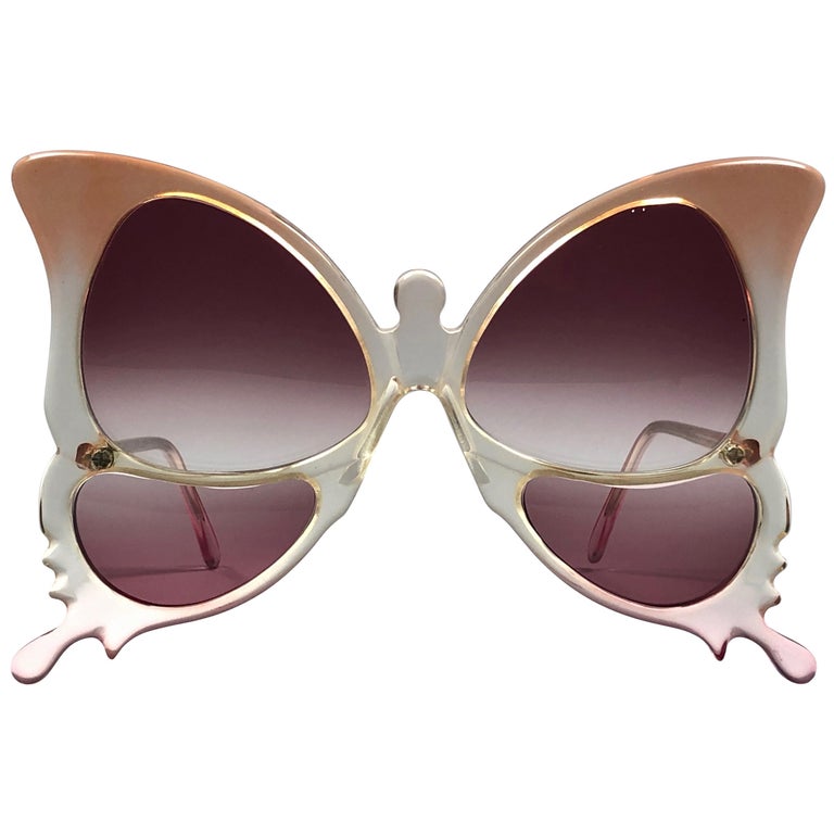 Vintage Anglo American Optical Butterfly Multitone Sunglasses