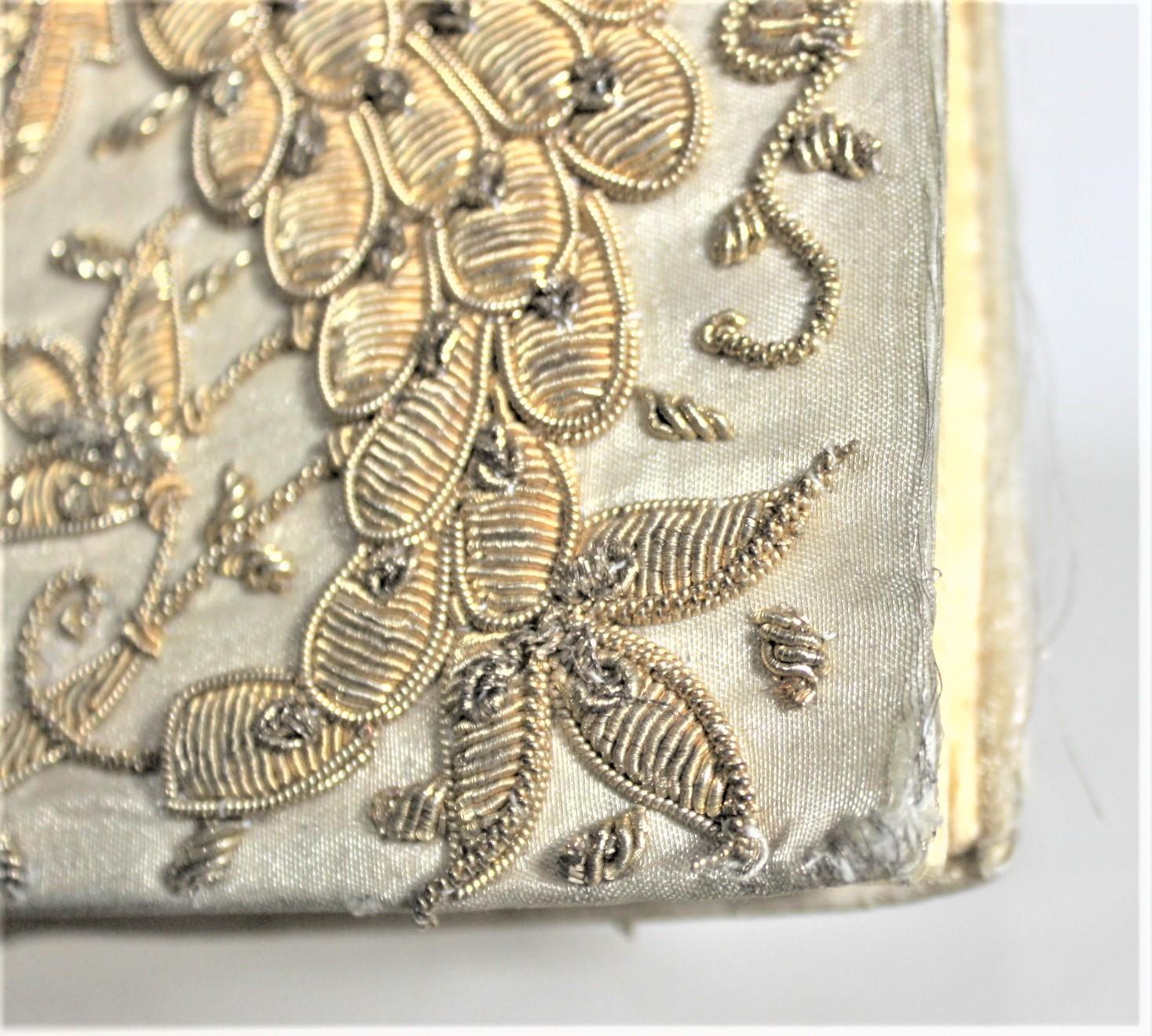 Vintage Anglo-Indian Hand-Crafted Clutch Purse or Evening Bag with Embroidery For Sale 2