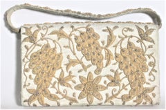 Vintage Anglo-Indian Hand-Crafted Clutch Purse or Evening Bag with Embroidery