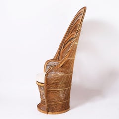 Vintage Anglo Indian Peacock Chair