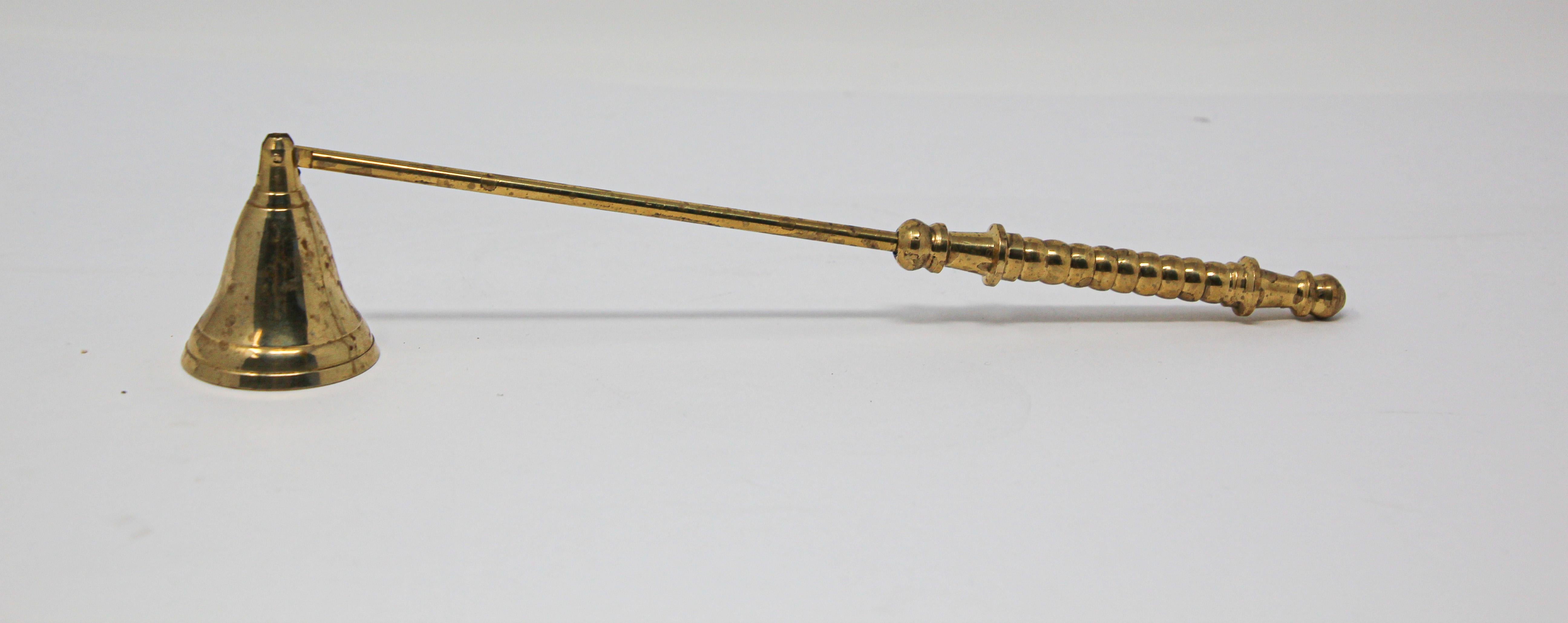 vintage brass candle snuffer