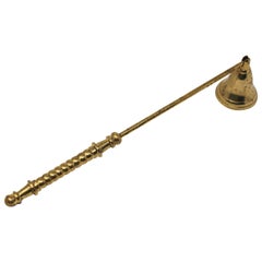 Retro Anglo-Indian Polished Brass Candle Snuffer