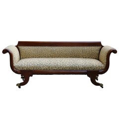 Vintage Animal Pattern Chaise Lounge