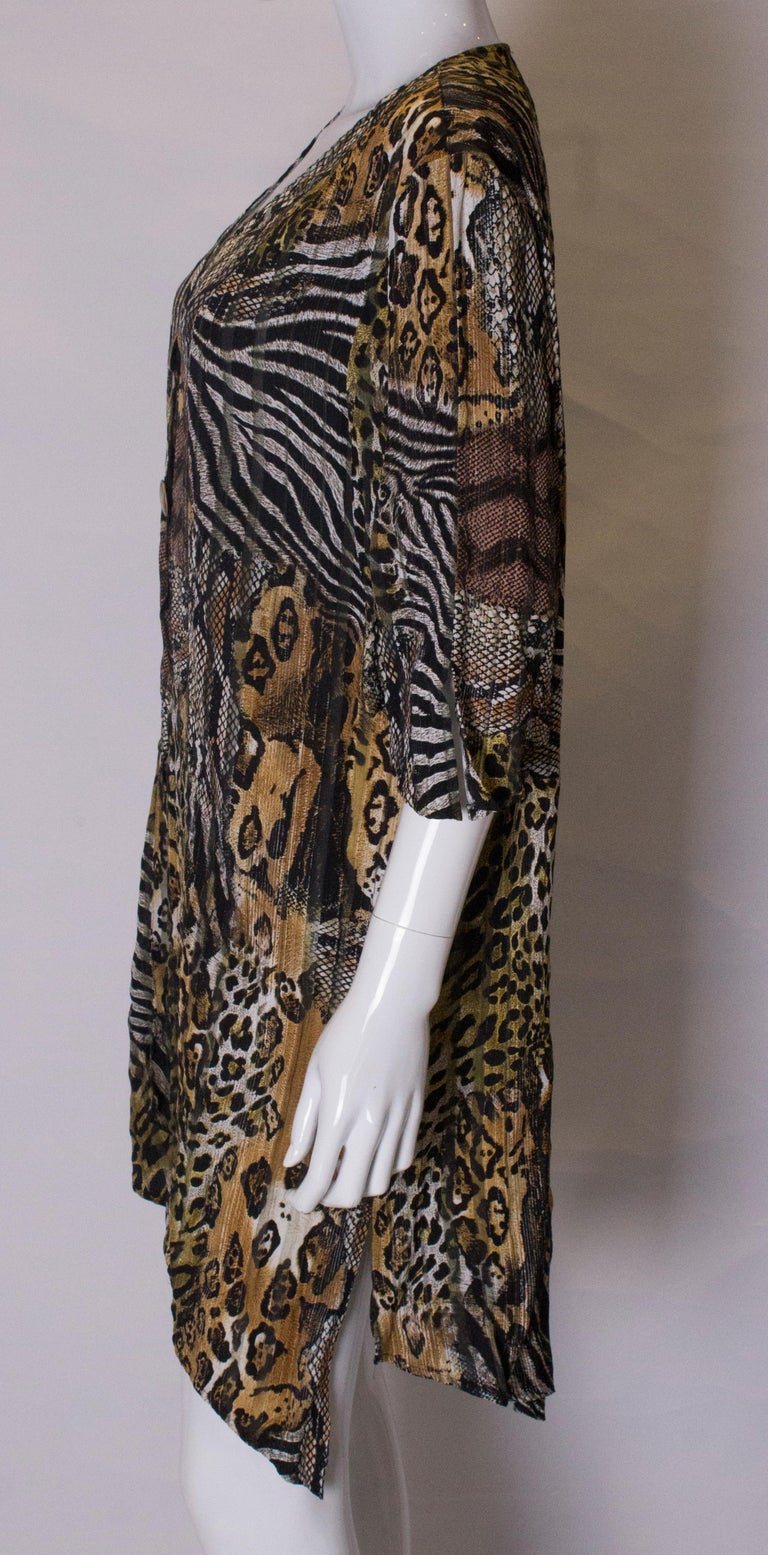 Women Vintage Animal Print  Mini Dress main image 1