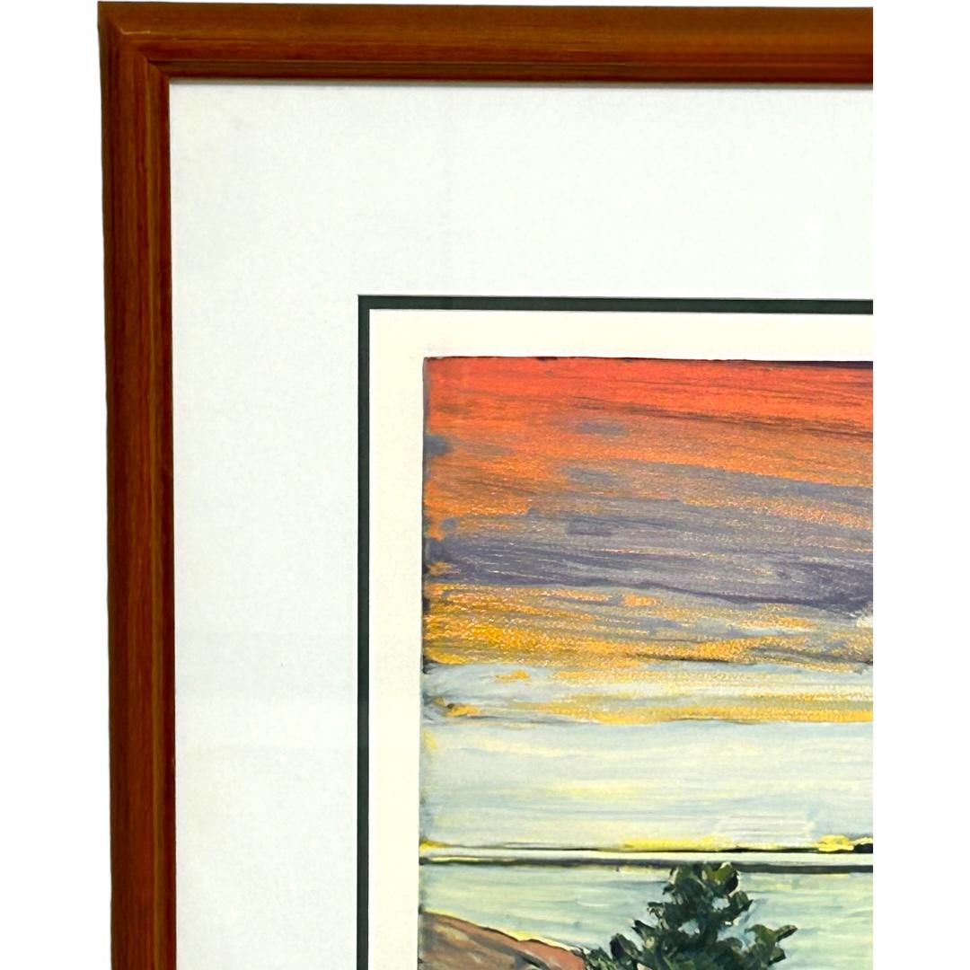 This vintage Ann Hogle original watercolor painting titled “Falkland Island” is a one-of-a-kind masterpiece that would be a great addition to any art collection.  Crafted with utmost care and precision, this painting boasts a beautiful landscape