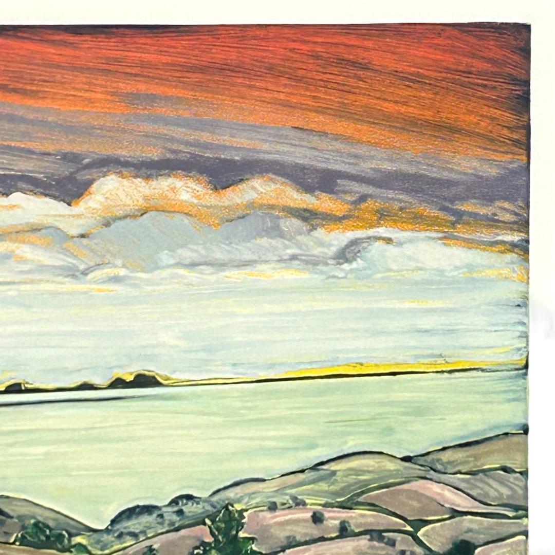 Late 20th Century Vintage Ann Hogle Original Watercolor Landscape “Falkland Island” For Sale